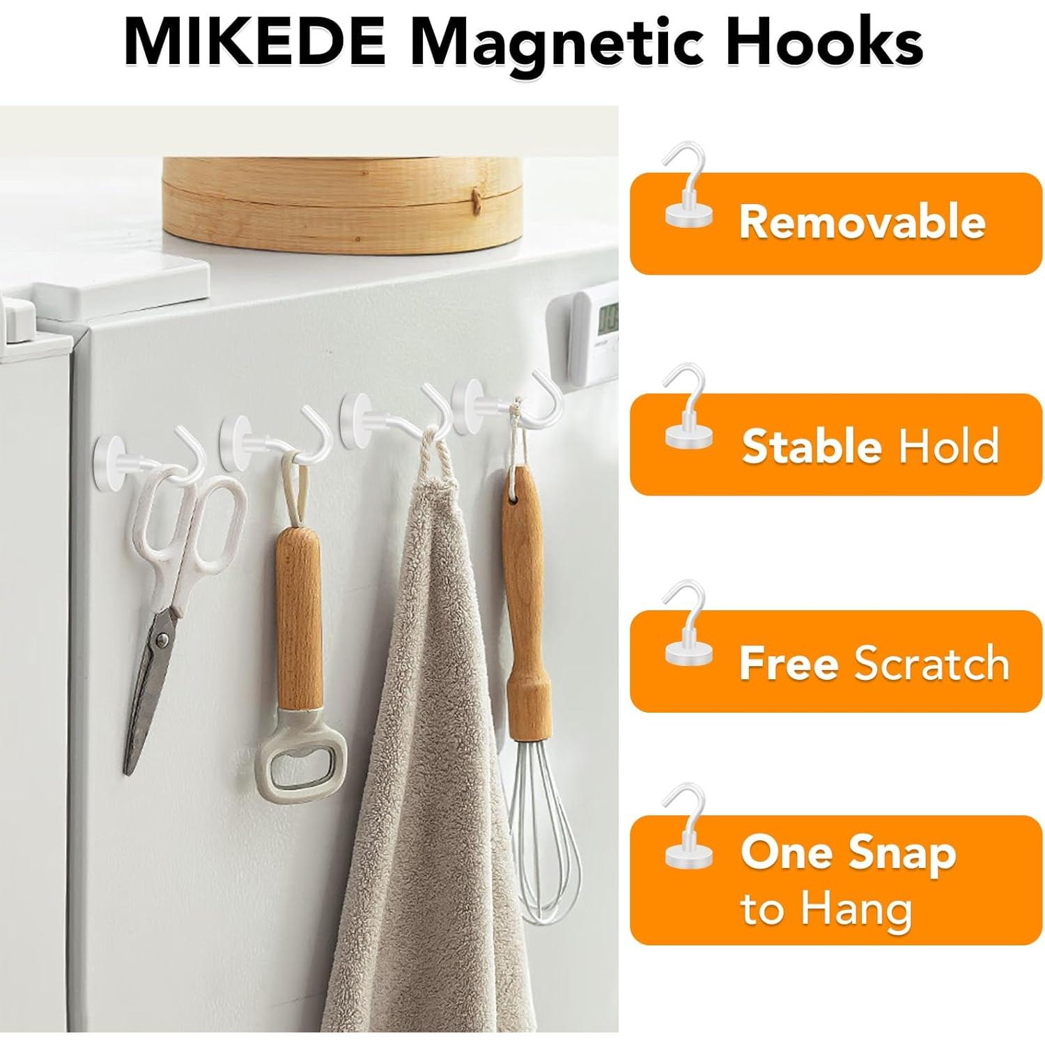 Ganchos Magnéticos MIKEDE de Neodimio 28 Paquete 11.34 kg