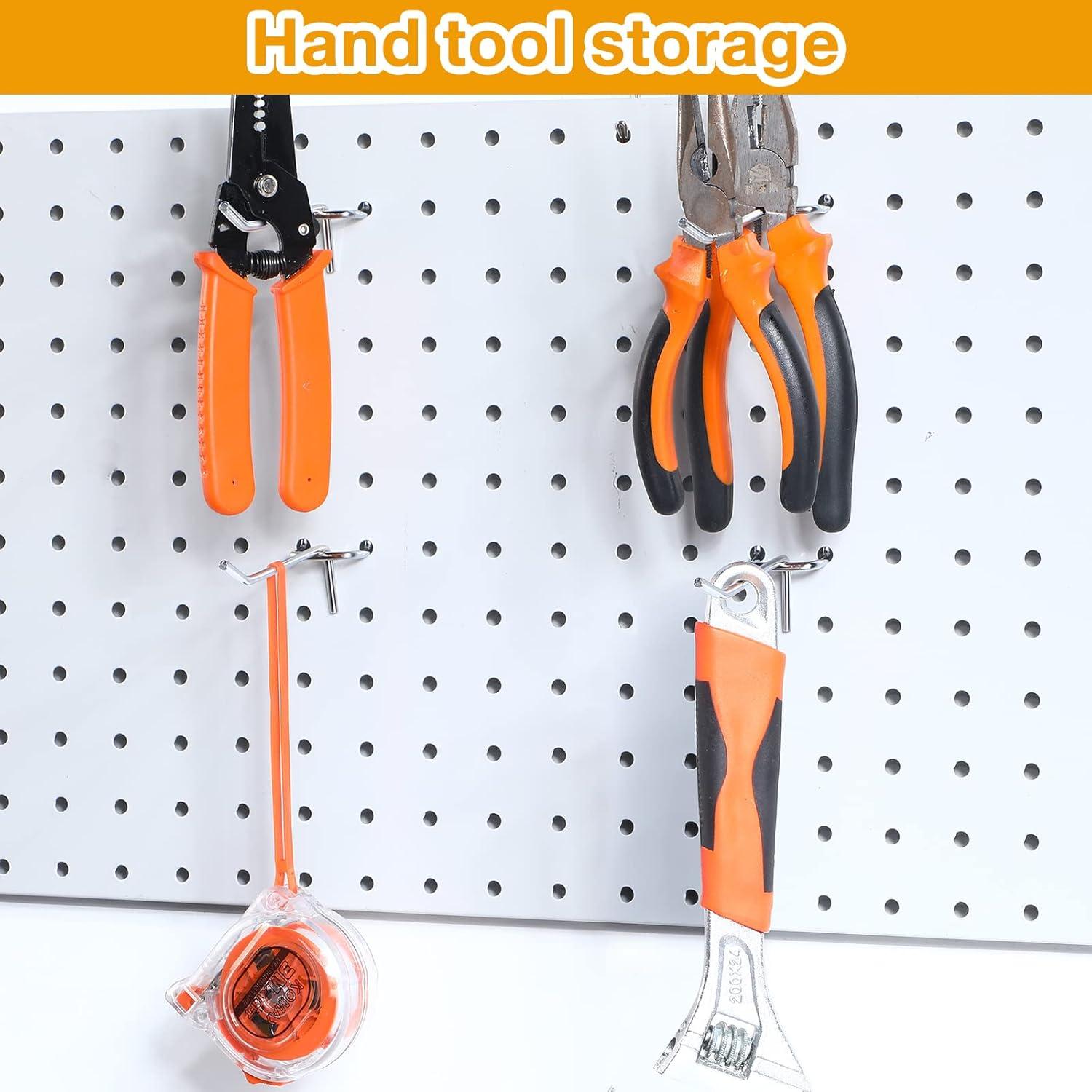 Ganchos para Tablero de Clavos Funrous 100 Piezas Acero Inoxidable 10.16 cm