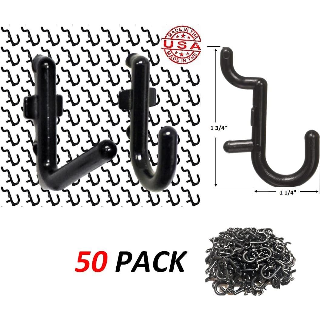 Kit de Ganchos WallPeg - 50 Ganchos J y L para Almacenamiento