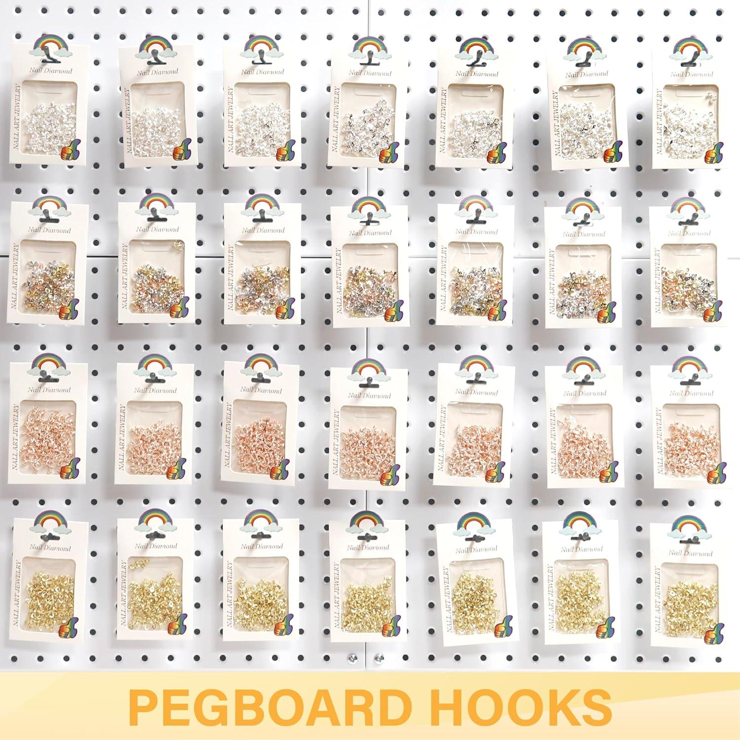 Ganchos para Tablero Perforado BFPeaky 5 cm 50PC Negro