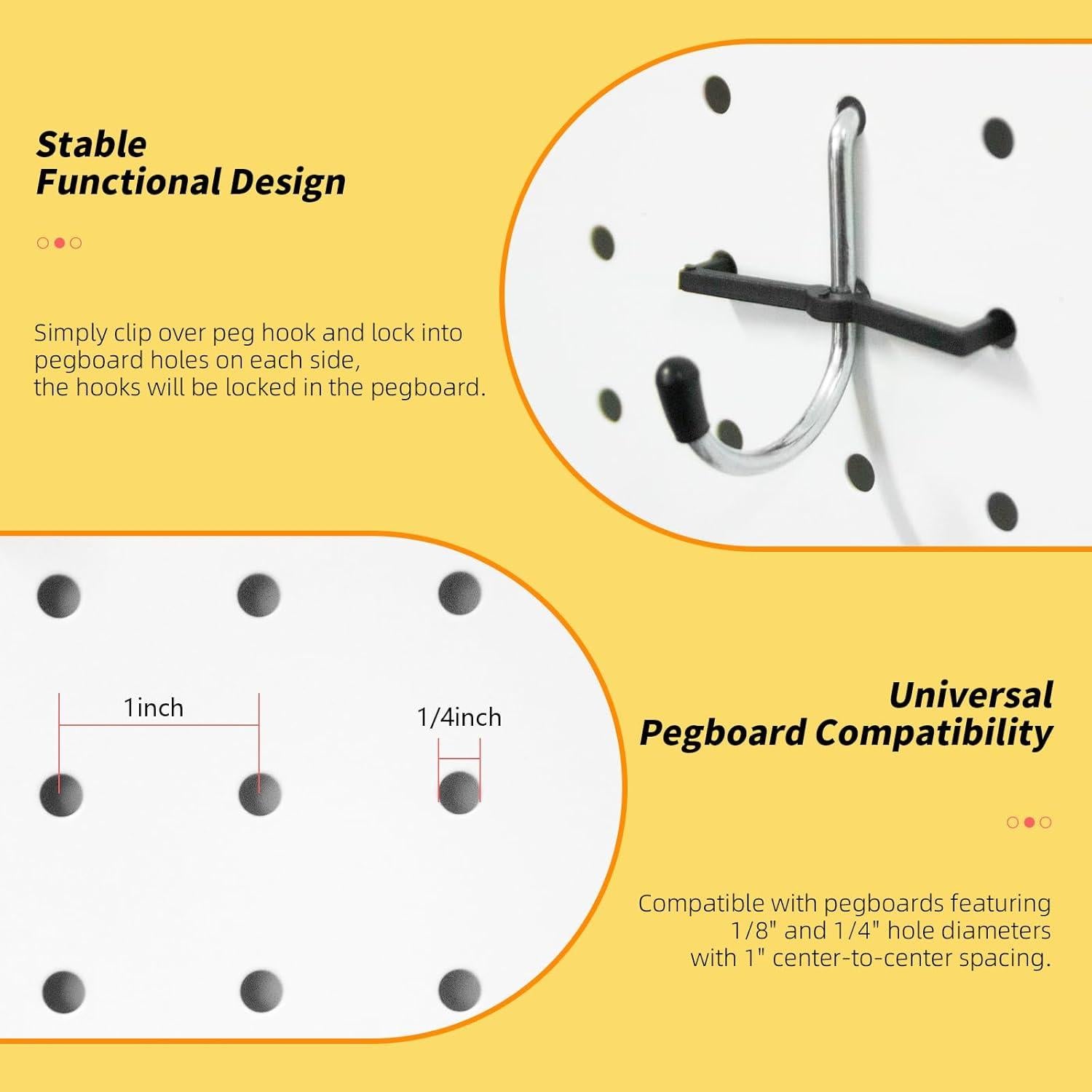 Kit de Ganchos de Metal MSLANE 283PCS para Tablero Perforado