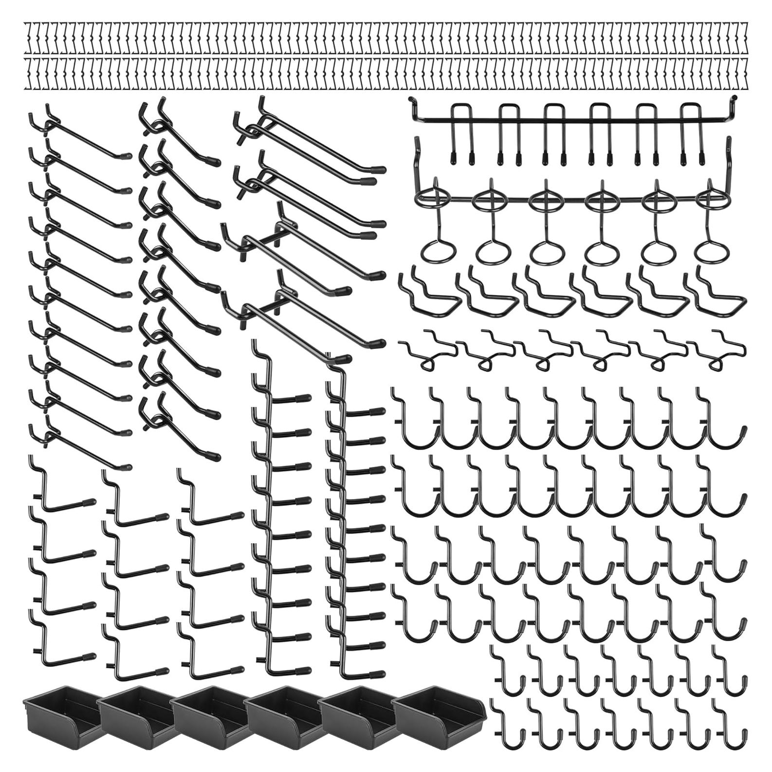 Juego de Ganchos para Tablero de Clavos Hogurity 196 PCS
