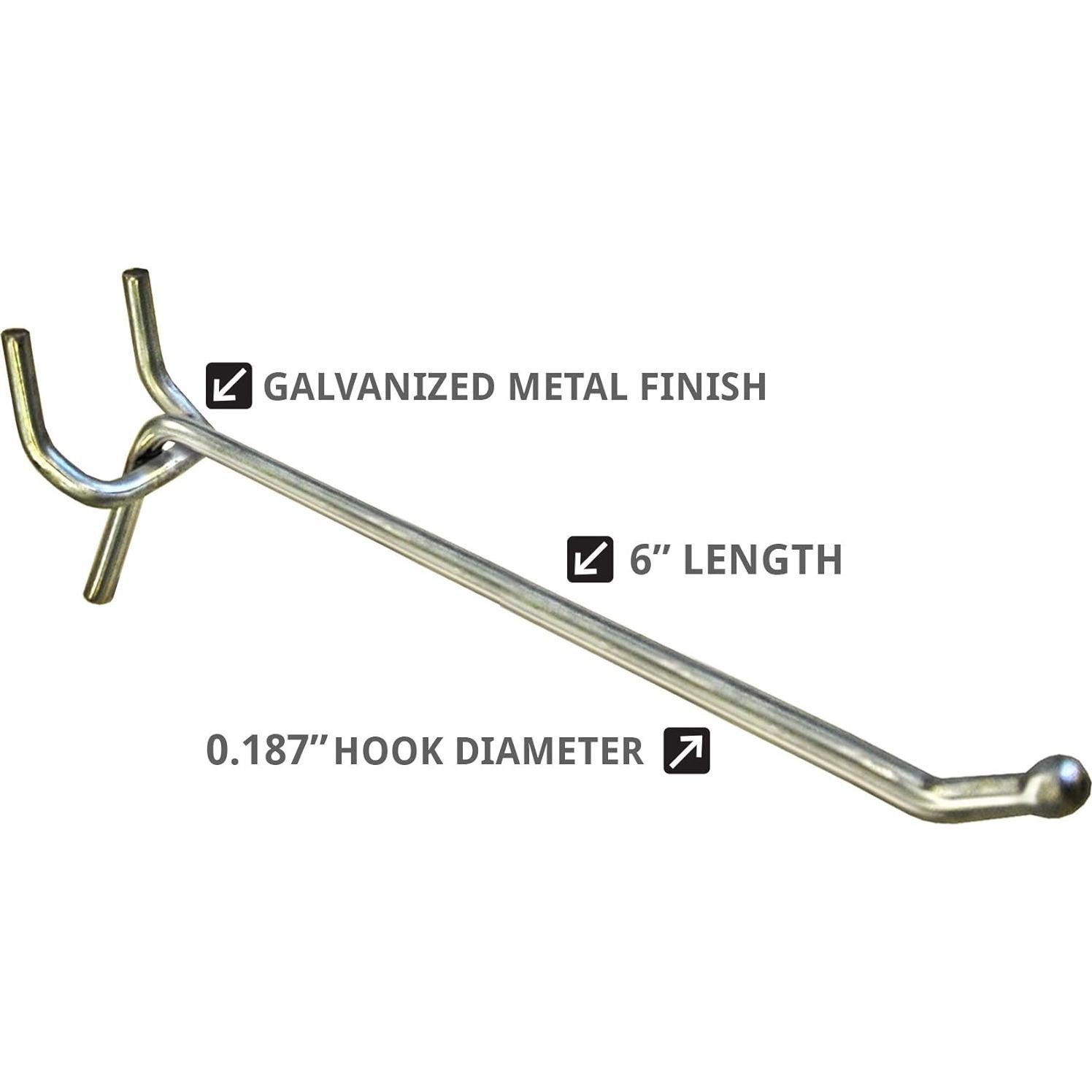 Gancho de Metal Galvanizado Azar 700886 15.24 cm Paquete 50