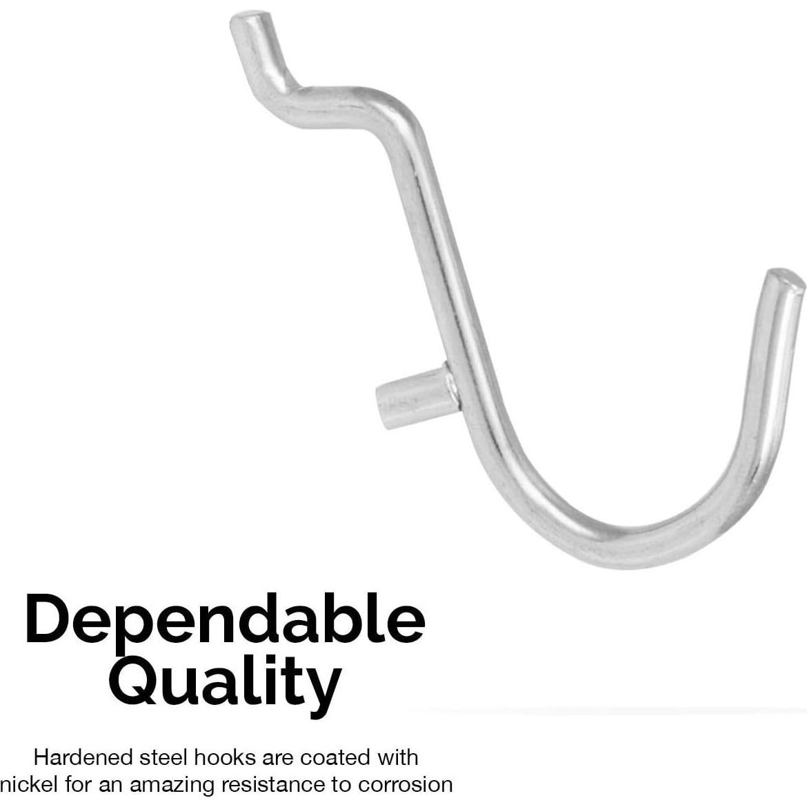 Juego de Ganchos para Tablero Perforado Hiltex 53106 - 50 Piezas