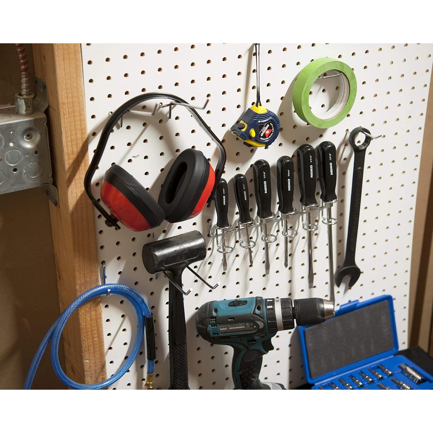 Juego de Ganchos para Tablero Perforado Hiltex 53106 - 50 Piezas