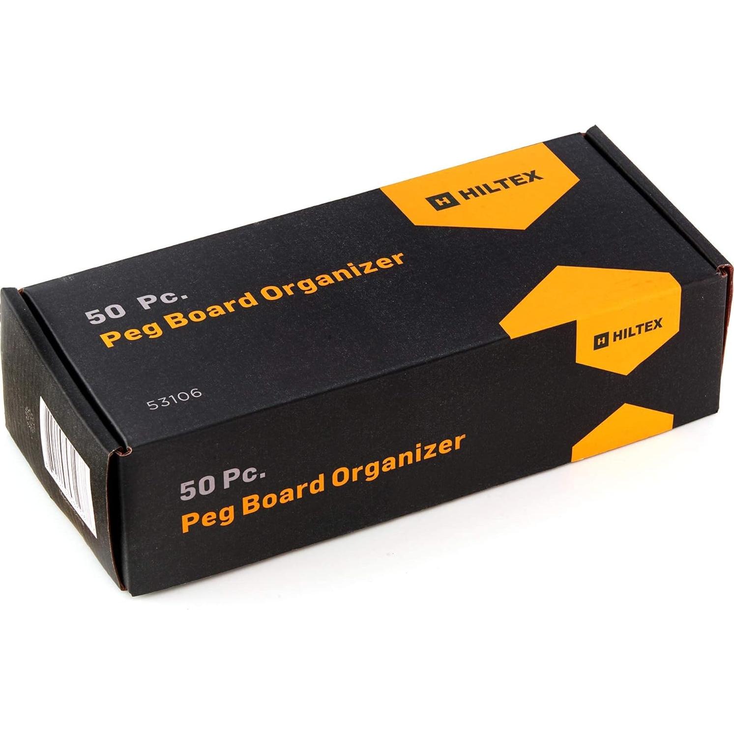 Juego de Ganchos para Tablero Perforado Hiltex 53106 - 50 Piezas