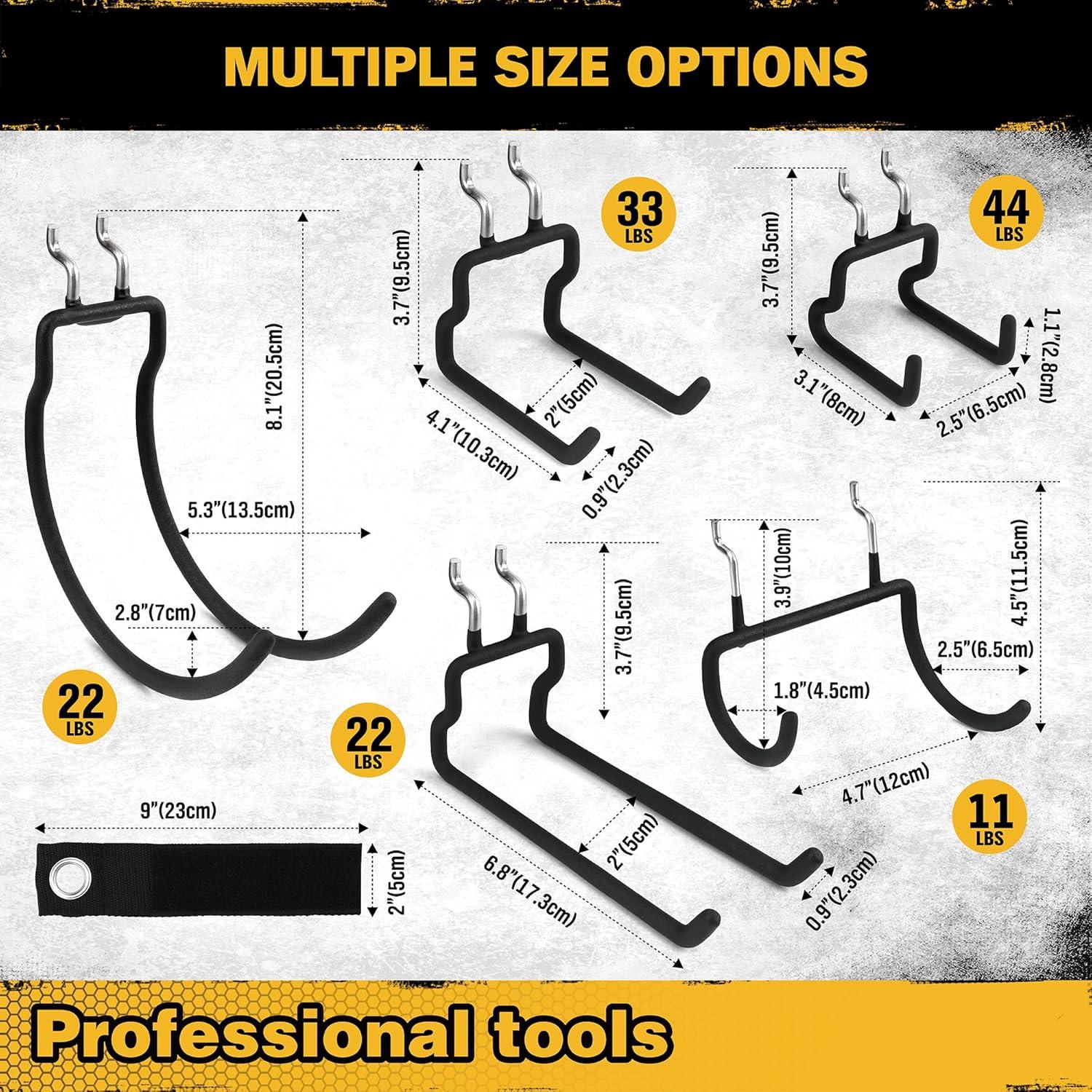 Ganchos para Tablero de Clavos ELEAD 12 Piezas Alta Resistencia