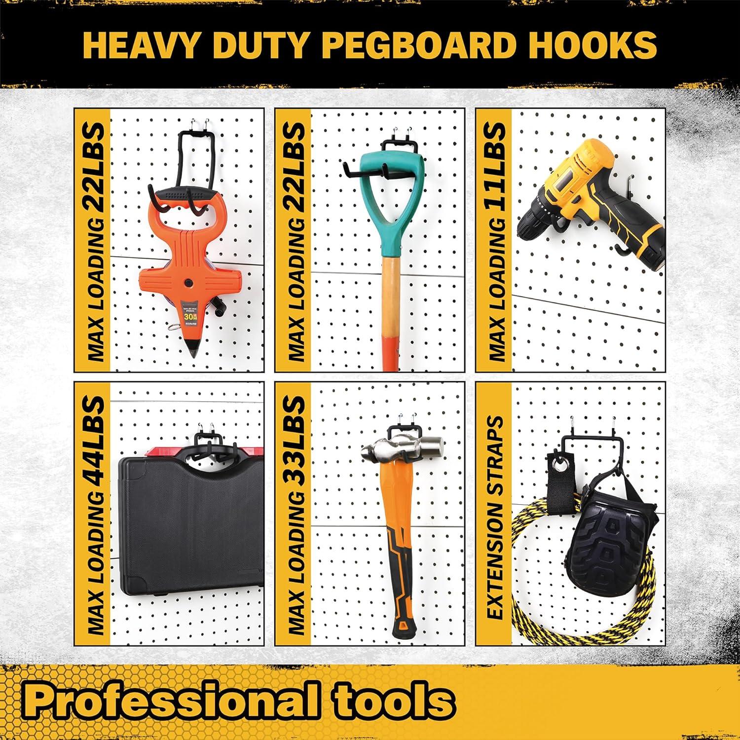 Ganchos para Tablero de Clavos ELEAD 12 Piezas Alta Resistencia