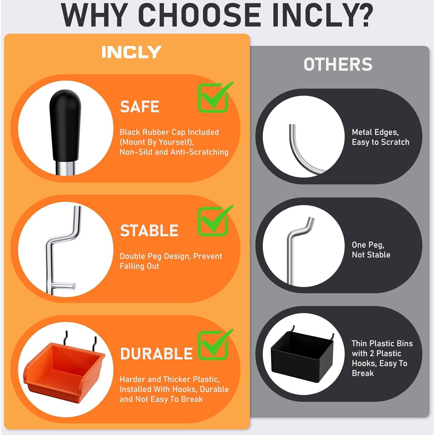 Kit Organizador de Accesorios para Tablero INCLY 330 Piezas