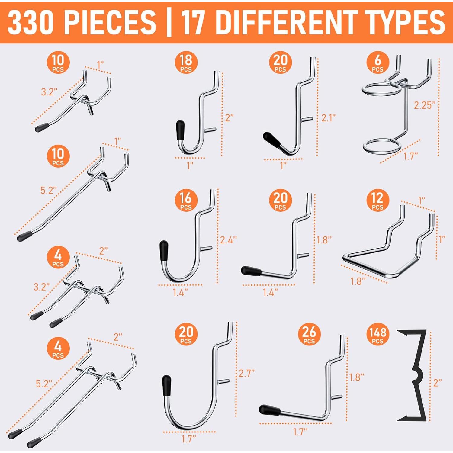 Kit Organizador de Accesorios para Tablero INCLY 330 Piezas