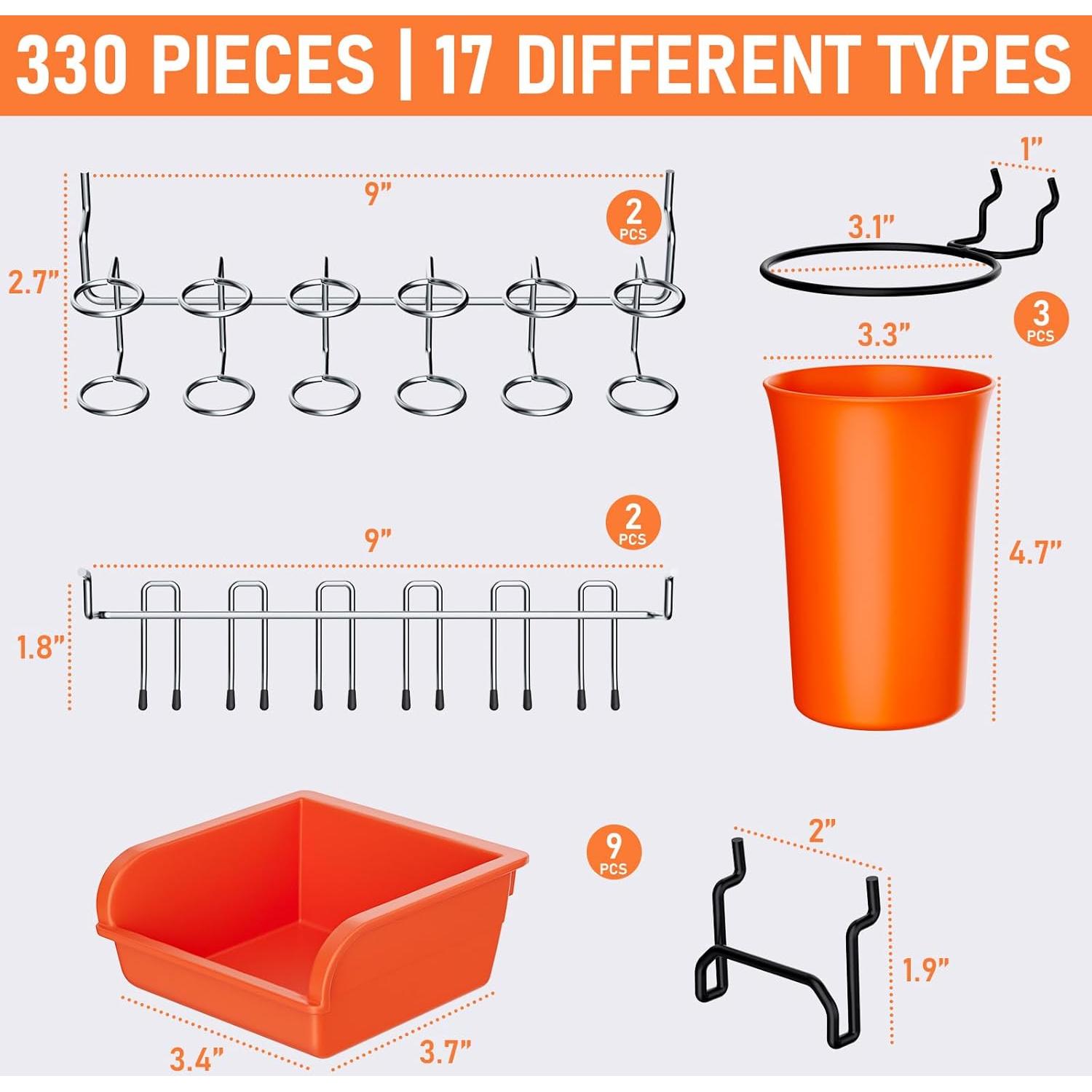 Kit Organizador de Accesorios para Tablero INCLY 330 Piezas