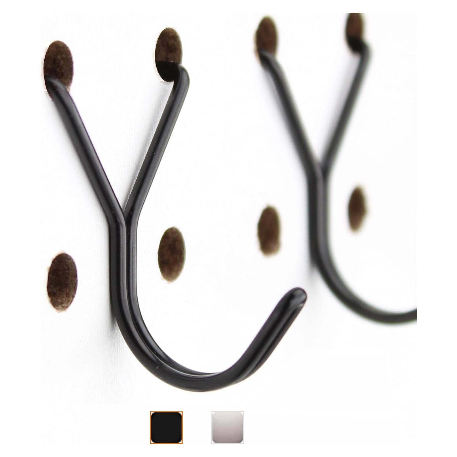 Ganchos de Pegboard de Acero Right Arrange 50-Pack Negro