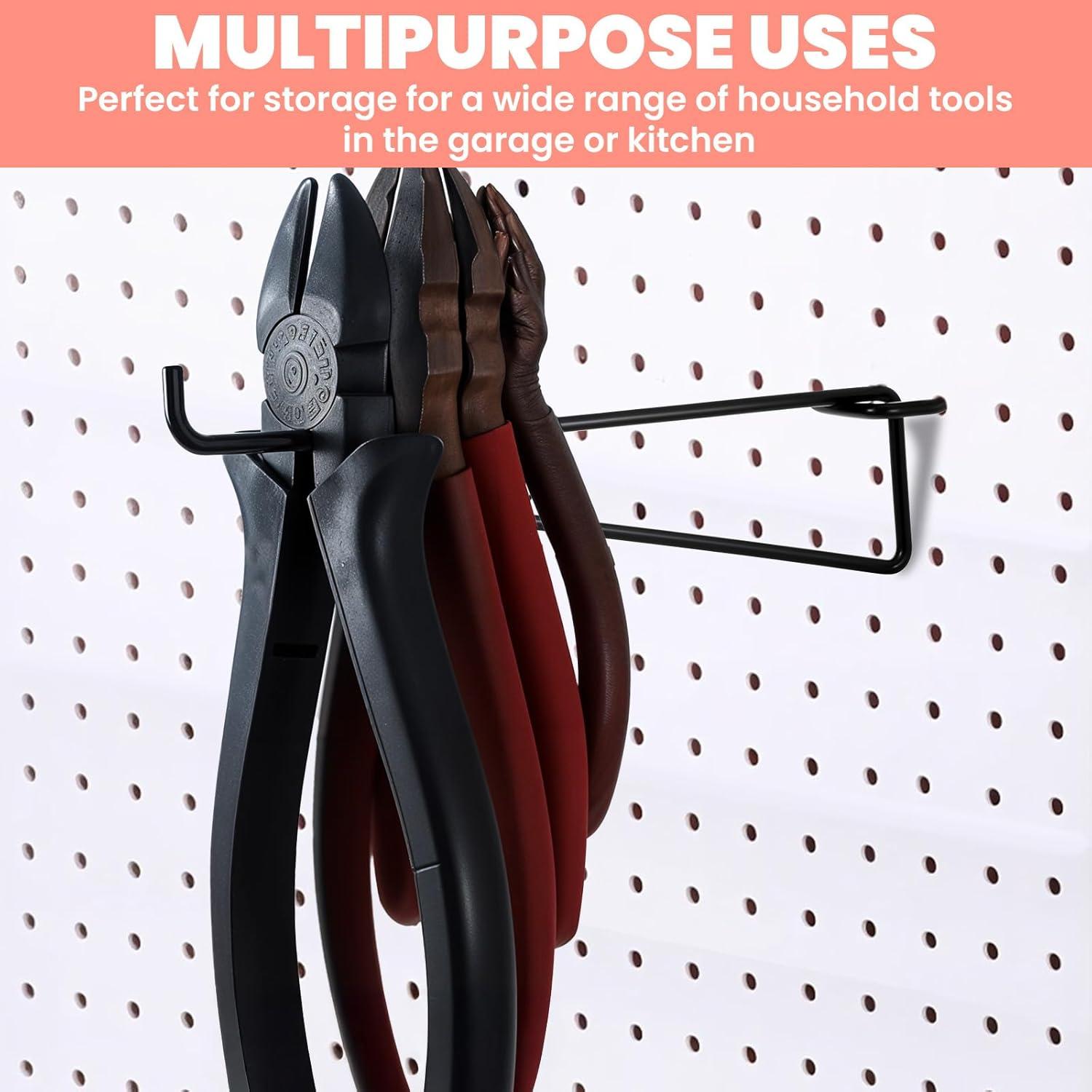 Ganchos para Estantes de Tablero Perforado Ubamdom 20 cm - 12 Pcs