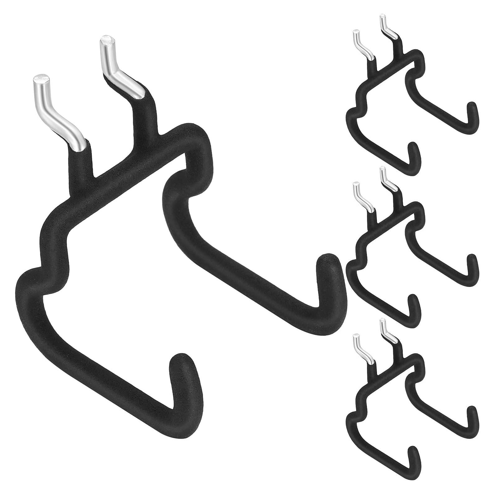 Ganchos Dobles para Tablero de Clavos Hotop - 4 Piezas