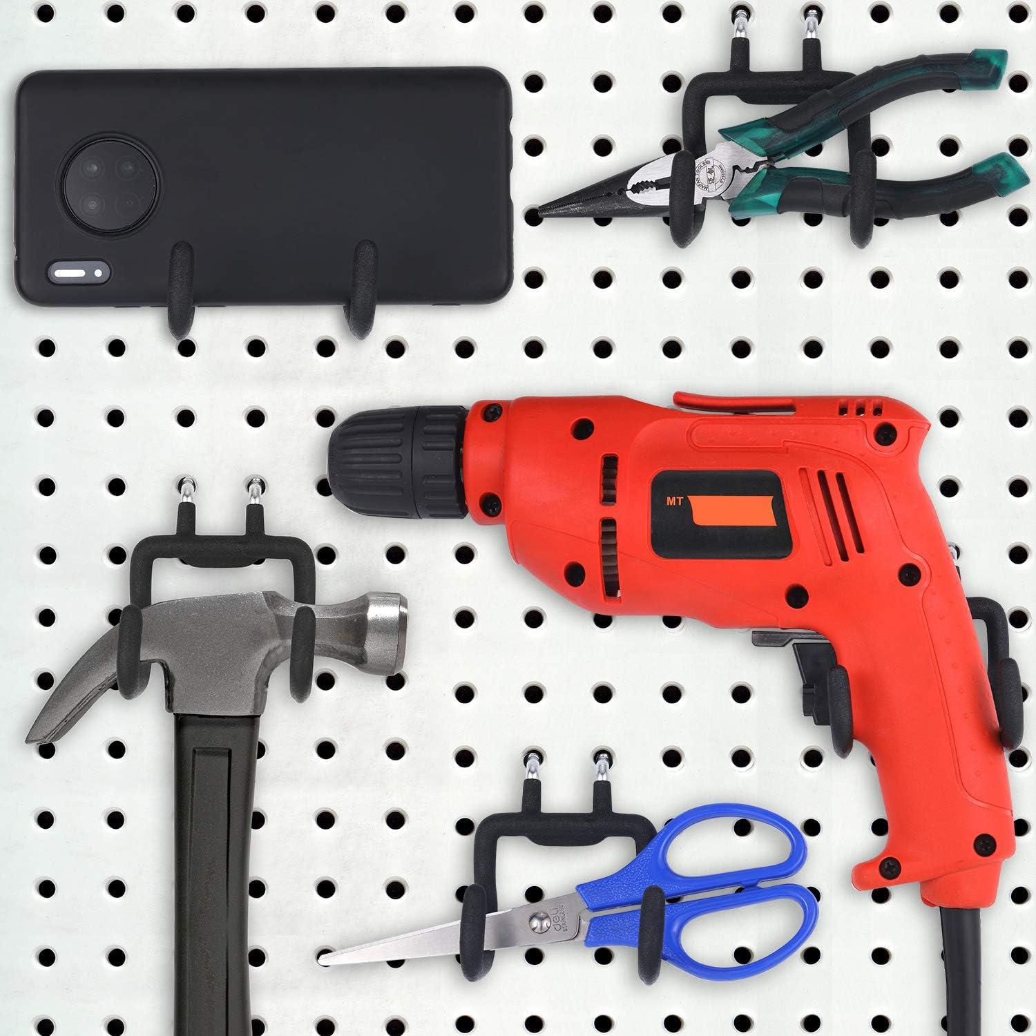 Ganchos Dobles para Tablero de Clavos Hotop - 4 Piezas