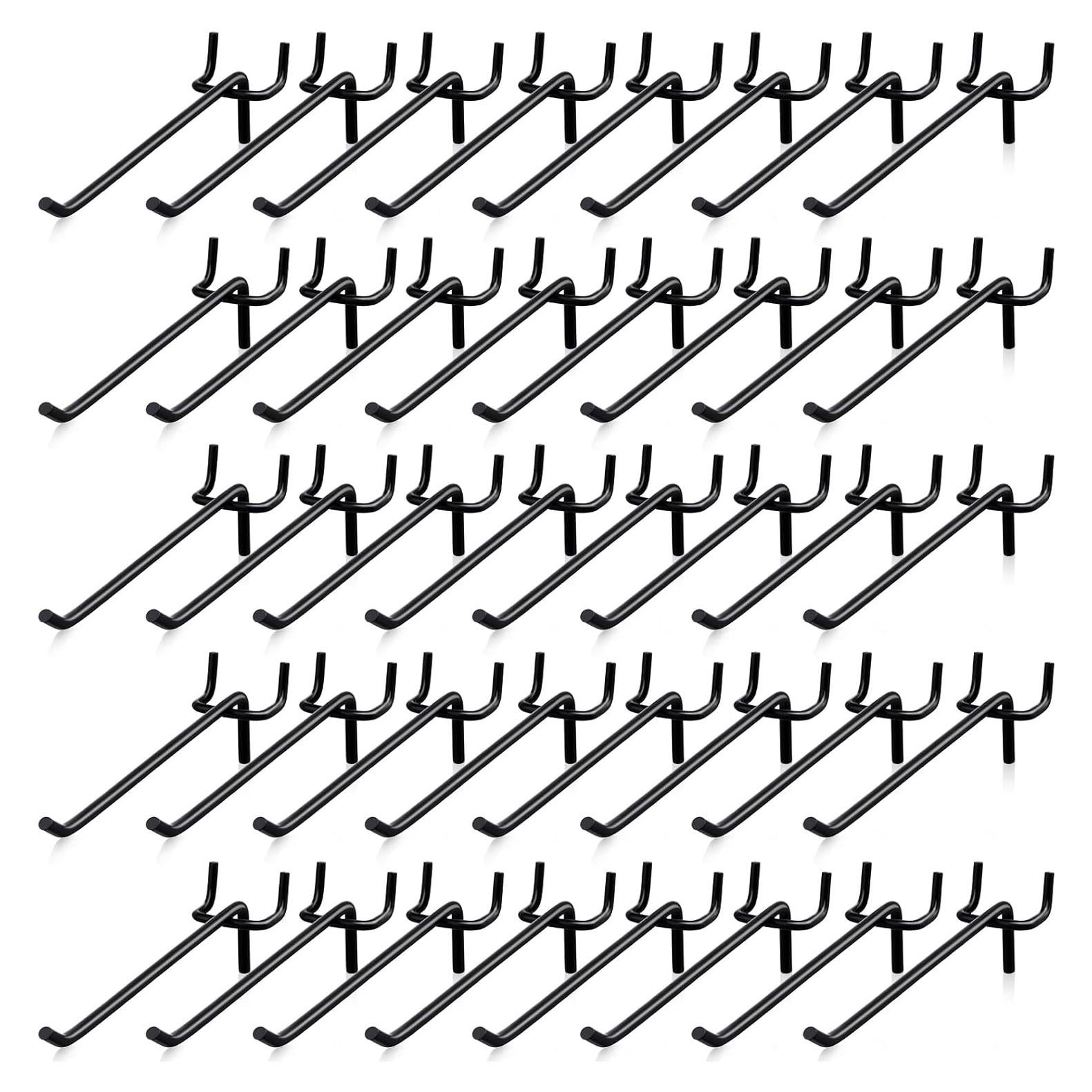 Ganchos de Metal Negros Shimeyao 15 cm para Tablero de Clavos - 50 Pcs