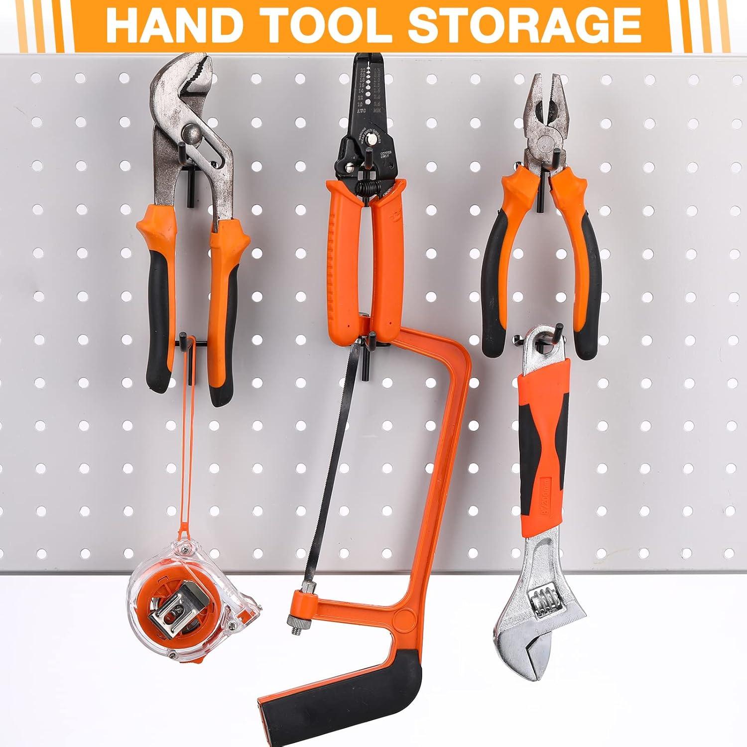 Ganchos de Metal Negros Shimeyao 15 cm para Tablero de Clavos - 50 Pcs