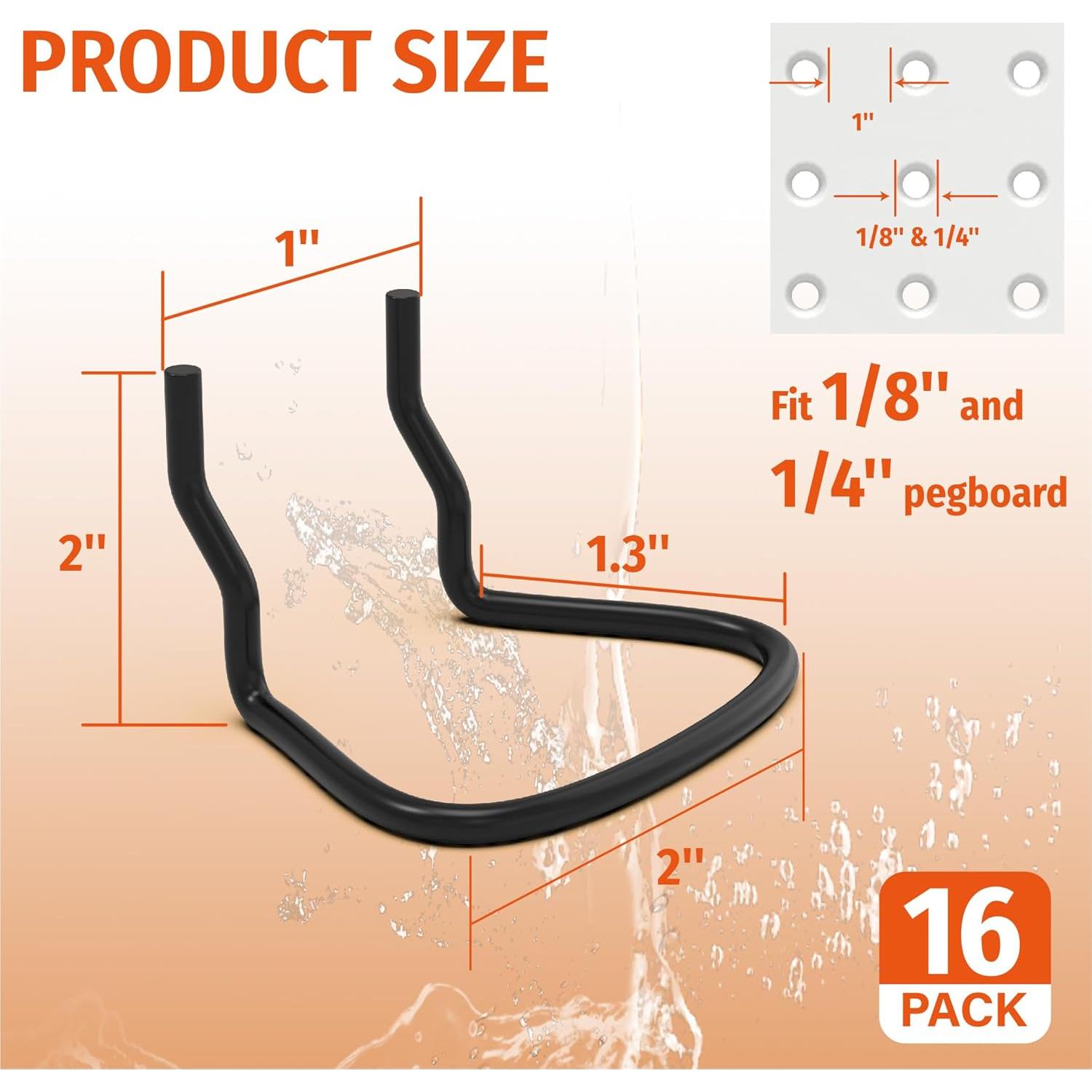 Soportes para Alicates HUHOLE 16 Pcs Acero Inoxidable Negro