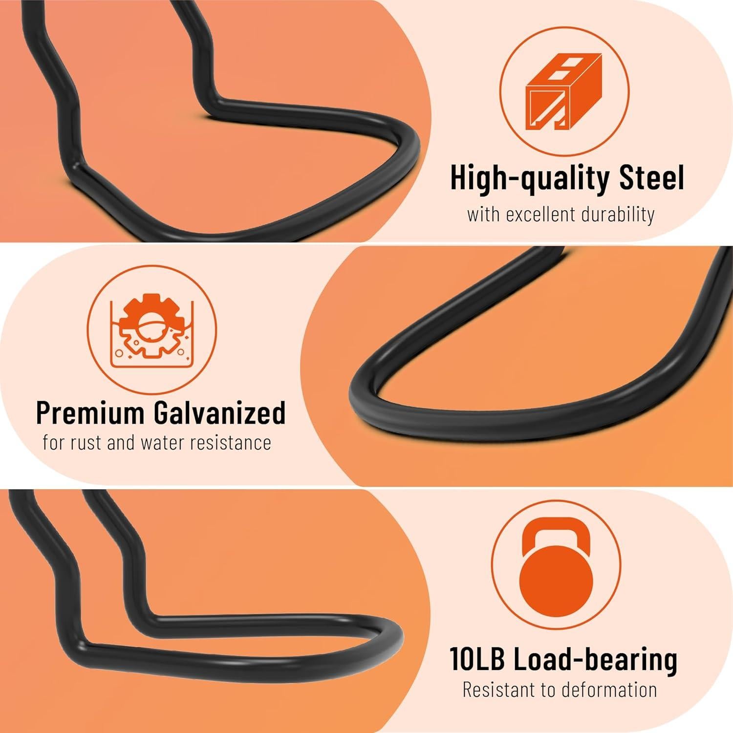 Soportes para Alicates HUHOLE 16 Pcs Acero Inoxidable Negro