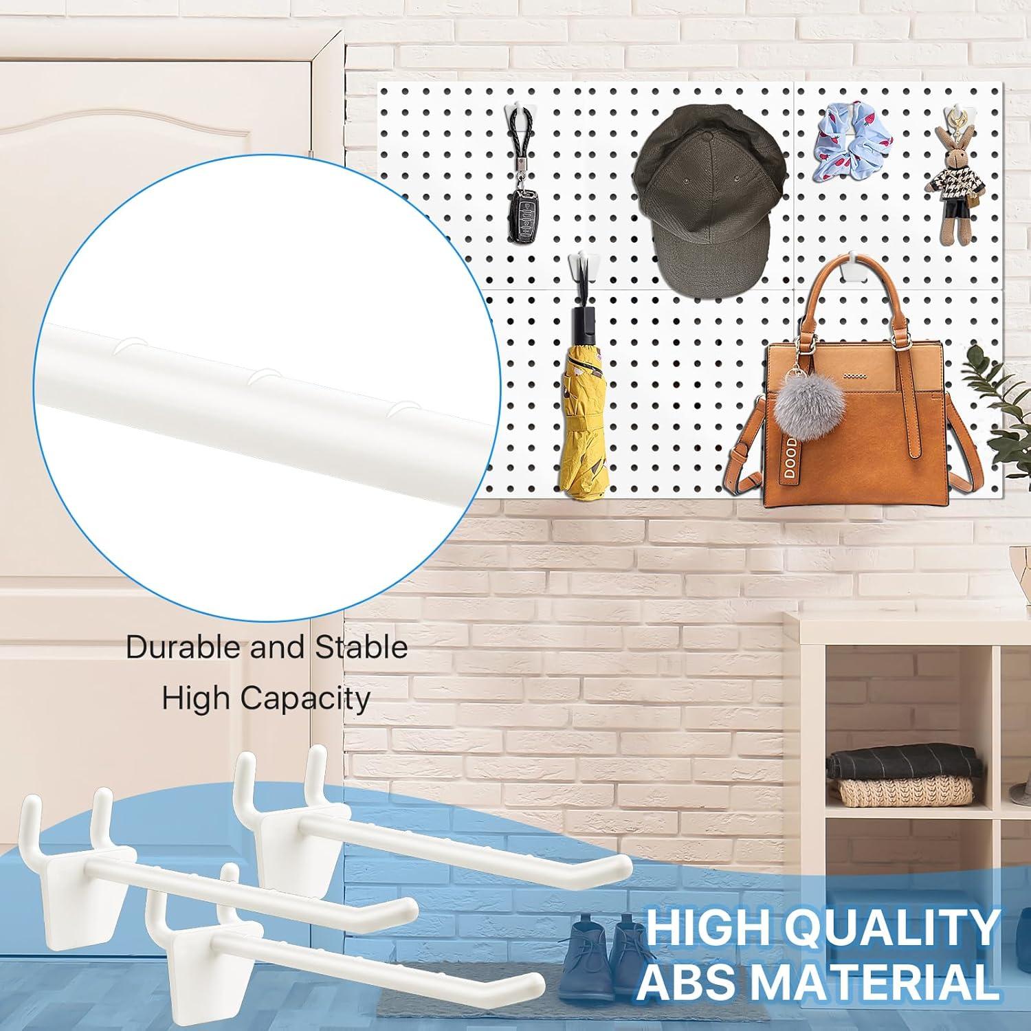 Ganchos para Tablero de Clavos Supkiir 100 Pcs 10 cm ABS