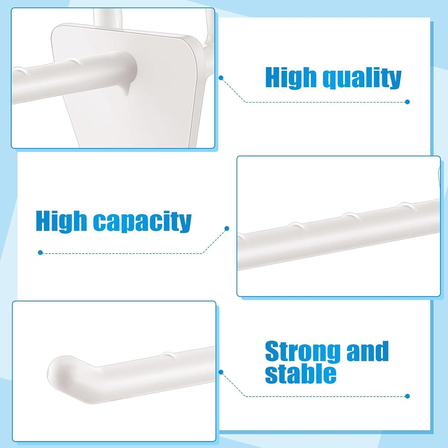 Ganchos de Tablero de Clavos Unittype 100 Piezas 10 cm Blanco