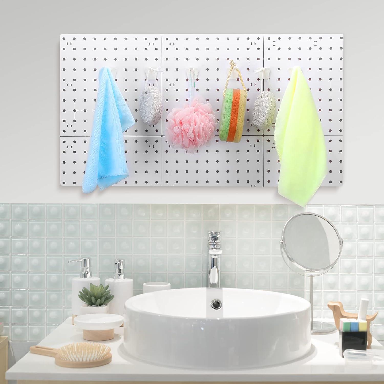 Ganchos de Tablero de Clavos Unittype 100 Piezas 10 cm Blanco