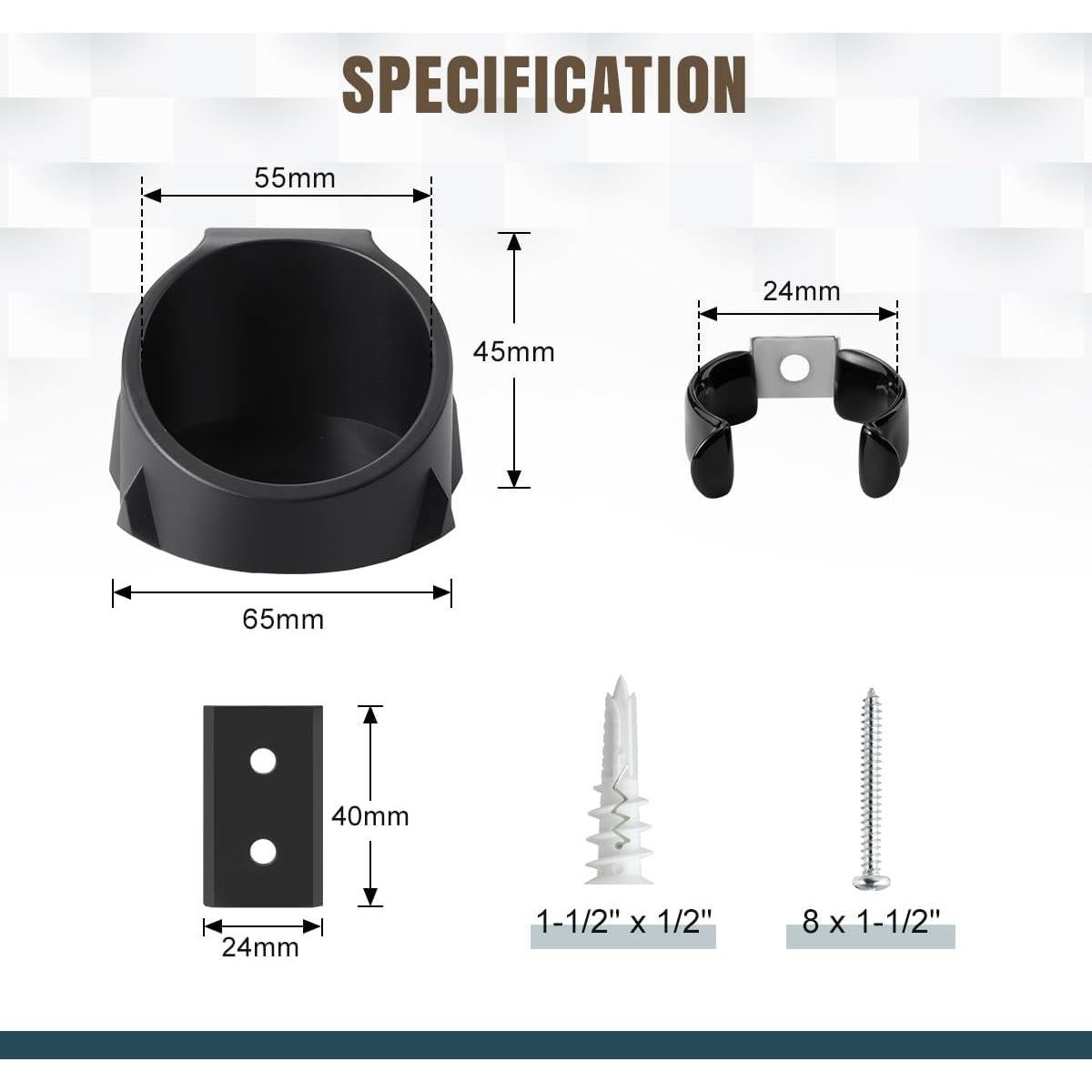 Soporte de Pared Lenink para Sable de Luz - Negro