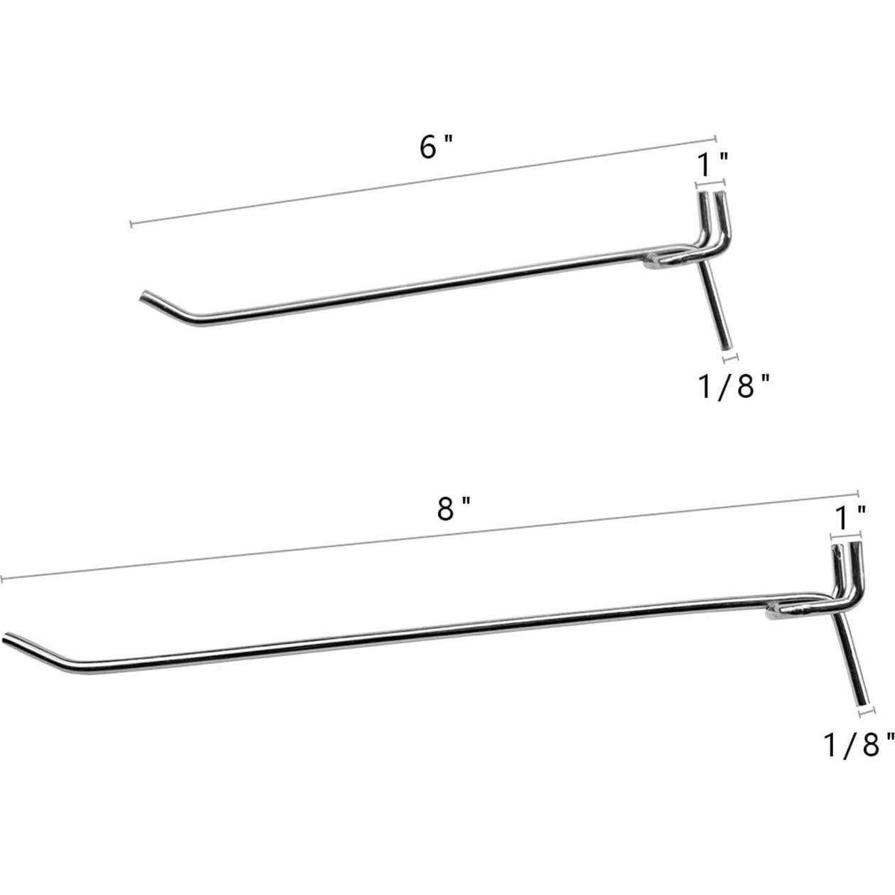 Ganchos de Tablero de Clavos Foraineam 60 Piezas 15 y 20 cm