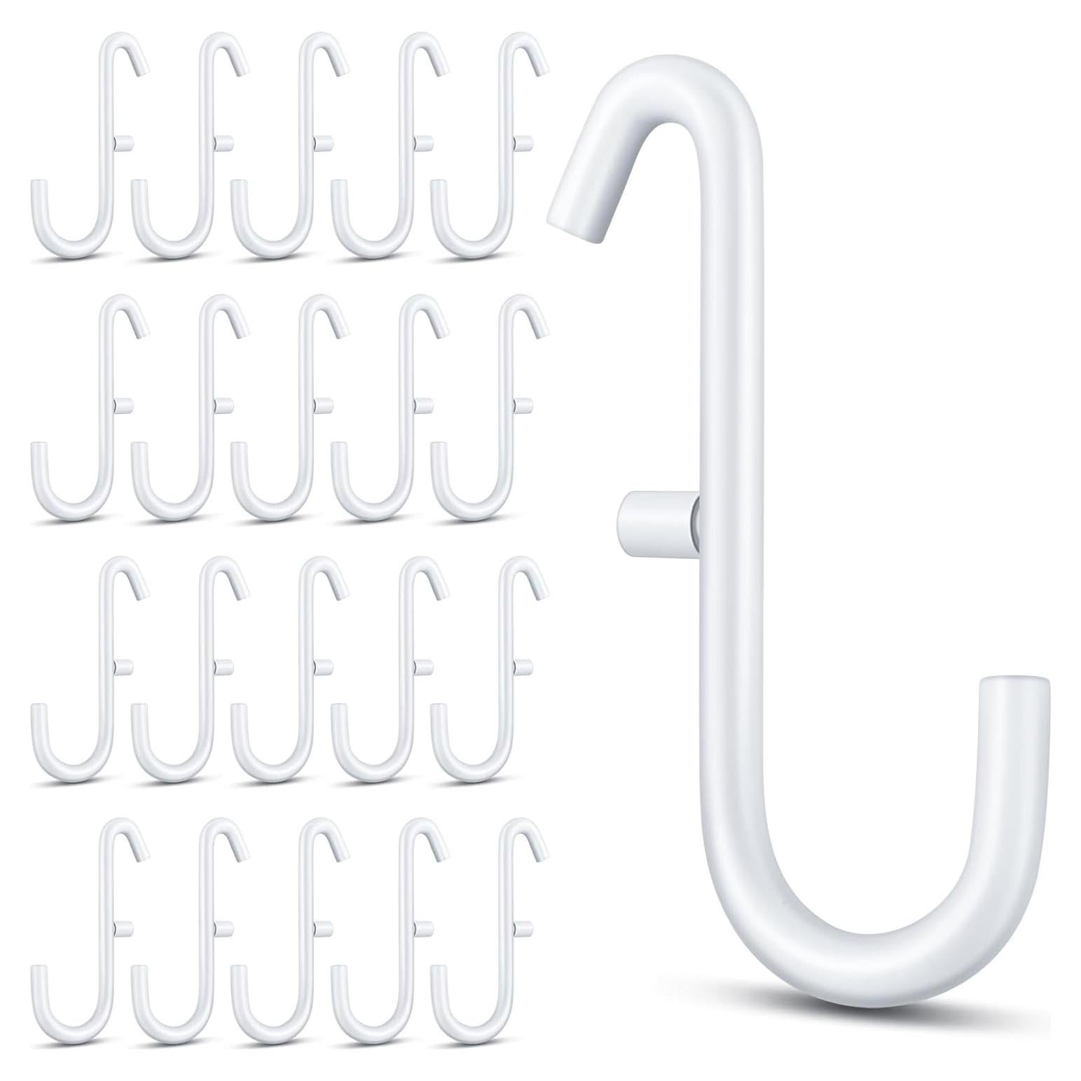 20 Ganchos para Tablero Perforado MorningRo Metal Blanco