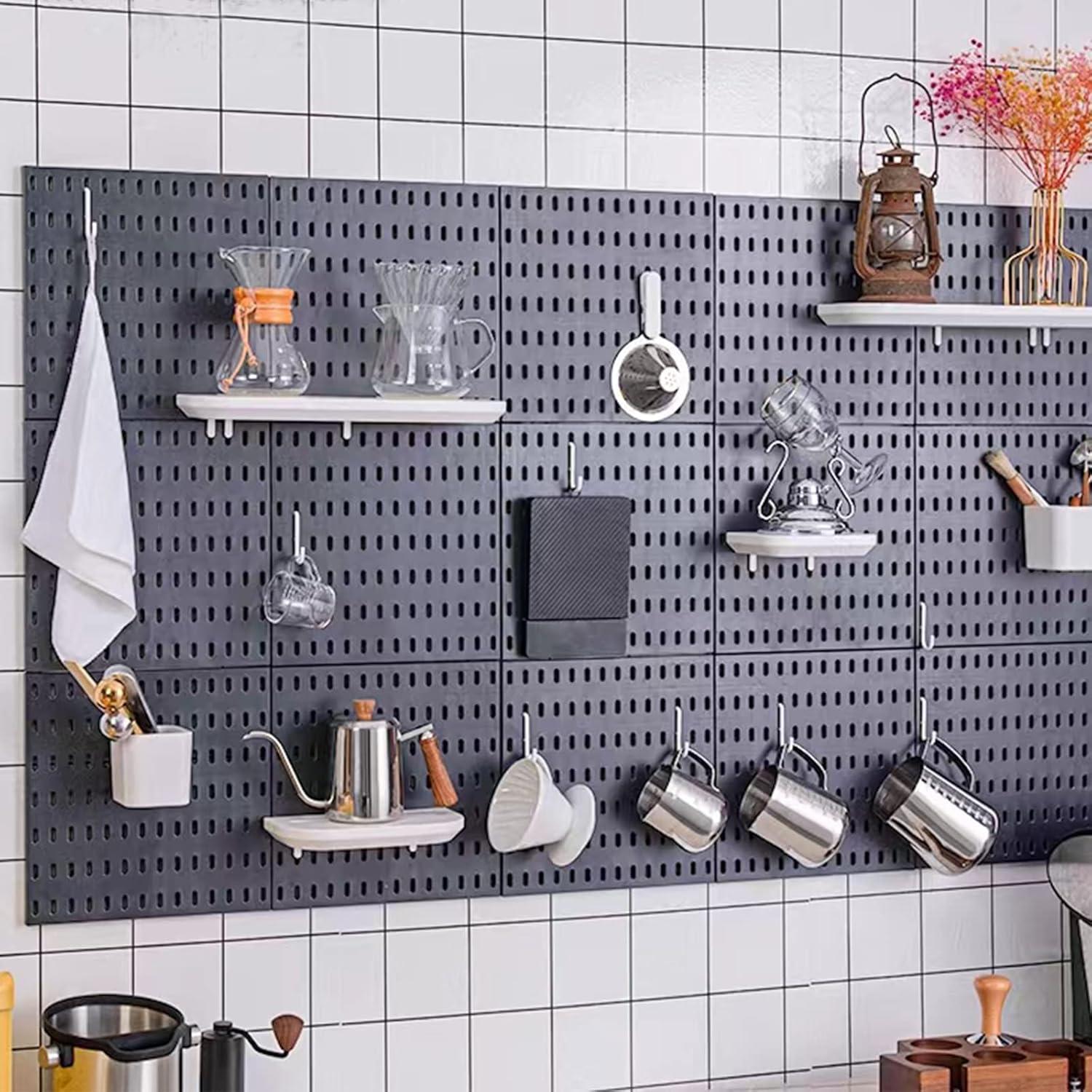 Kit de Ganchos Colgantes Chris.W para Tablero de Perforación 8 Piezas