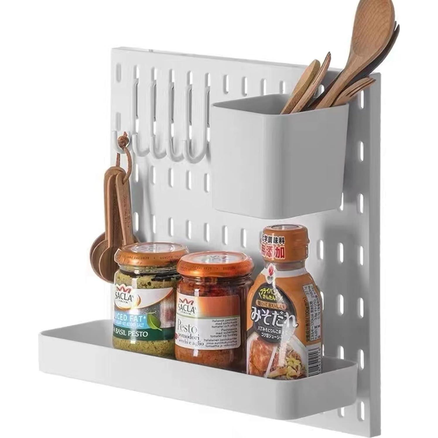 Kit de Ganchos Colgantes Chris.W para Tablero de Perforación 8 Piezas