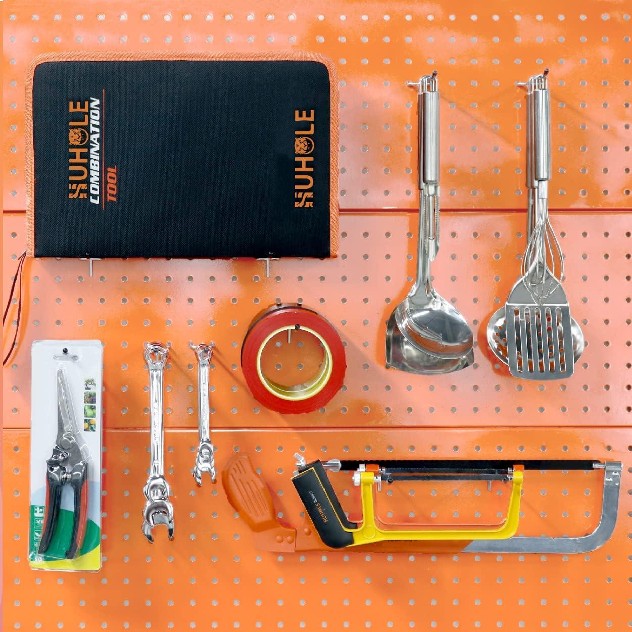 Ganchos para Tablero de Clavos HUHOLE 100PC 10cm Acero Galvanizado