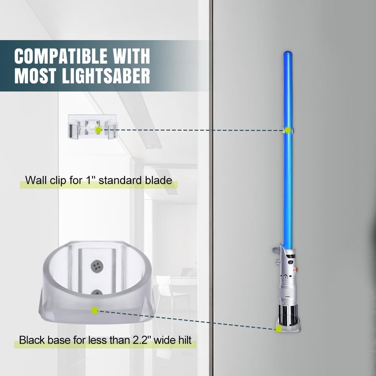 Soporte de Pared para Sable de Luz Lenink Claro 1 Paquete