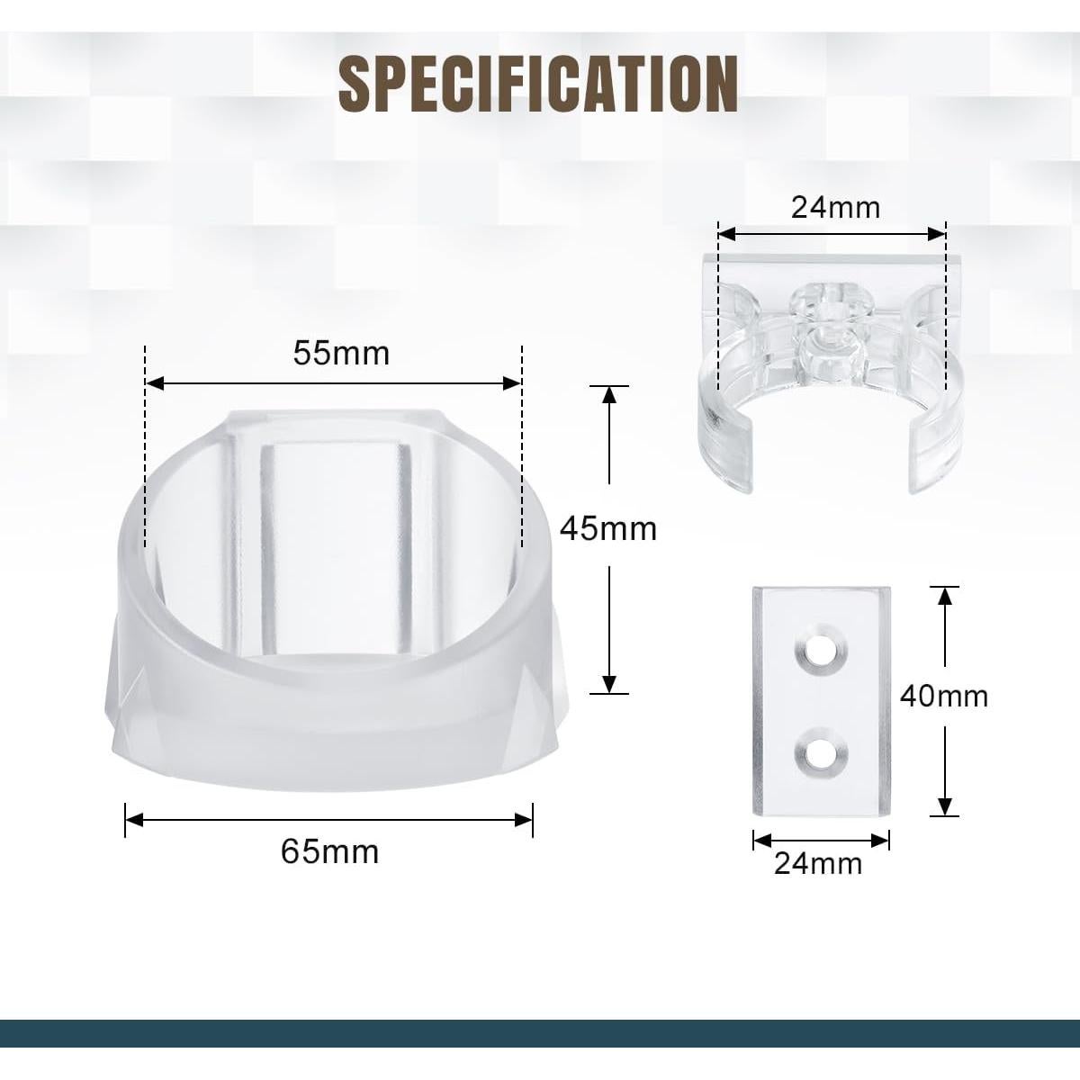 Soporte de Pared para Sable de Luz Lenink Claro 1 Paquete