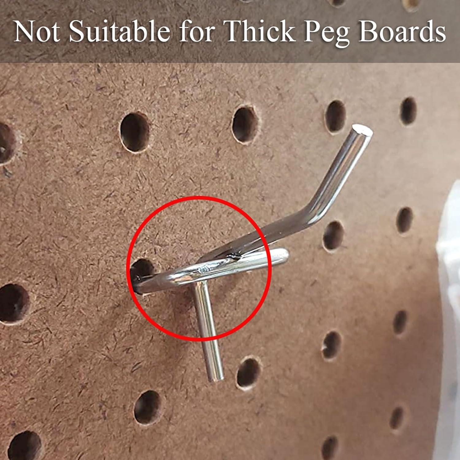 Ganchos Metálicos LhyBtm 20 cm para Tablero de Clavos - 15 Pcs