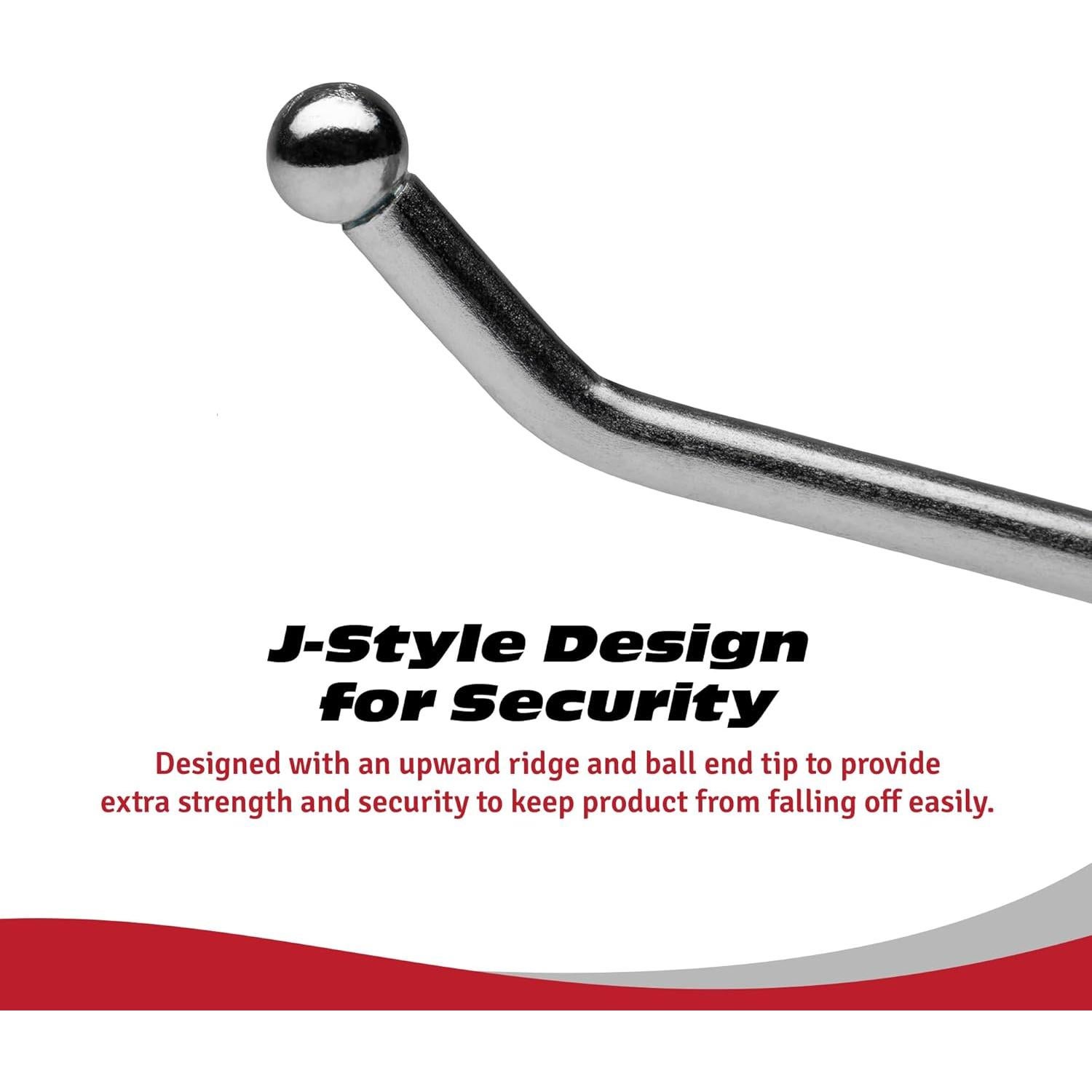 Ganchos de Estante de Metal Presa 4" (10.16 cm) - Paquete de 25