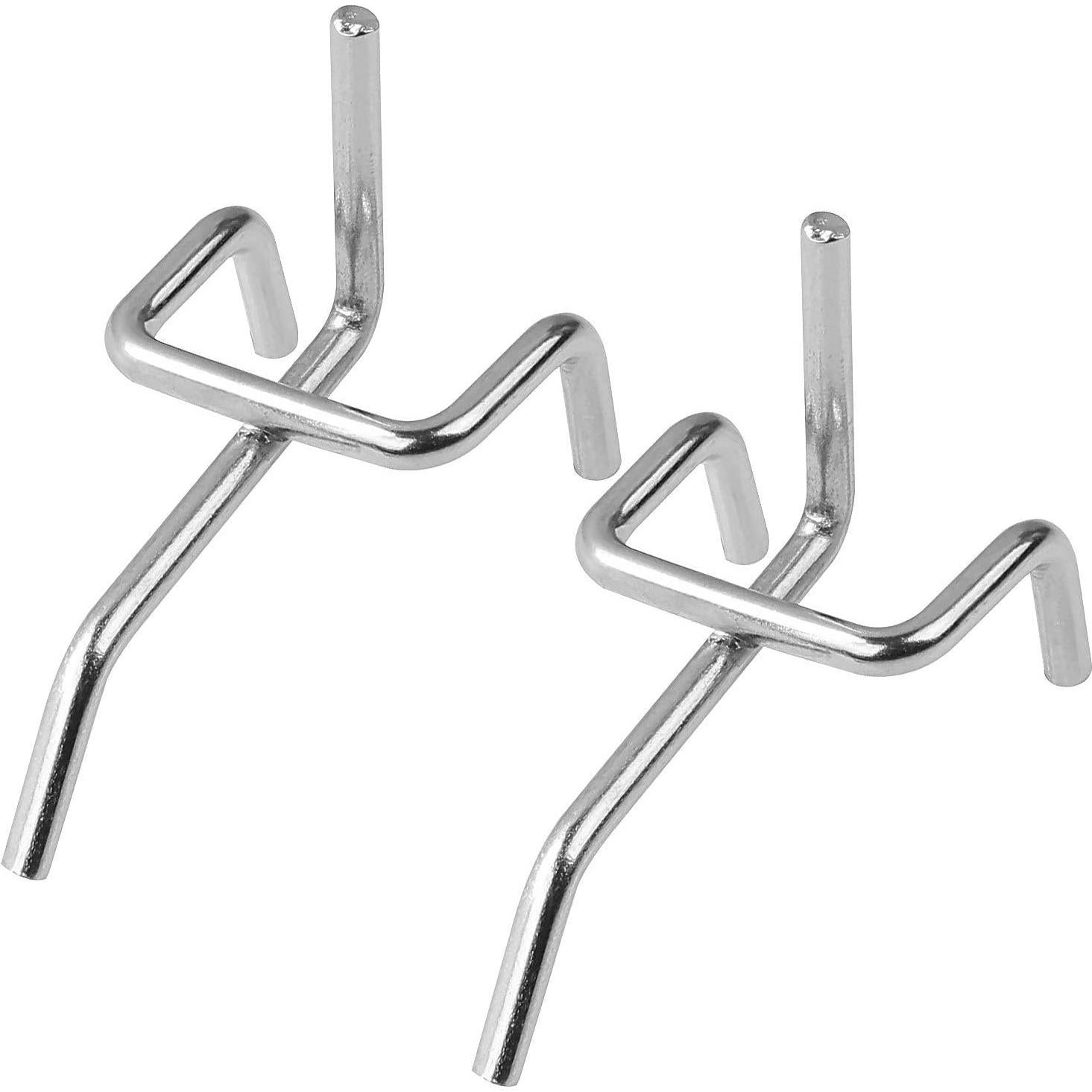 Ganchos de Metal JMIATRY 100 Pcs para Tablero Perforado 5.08 cm