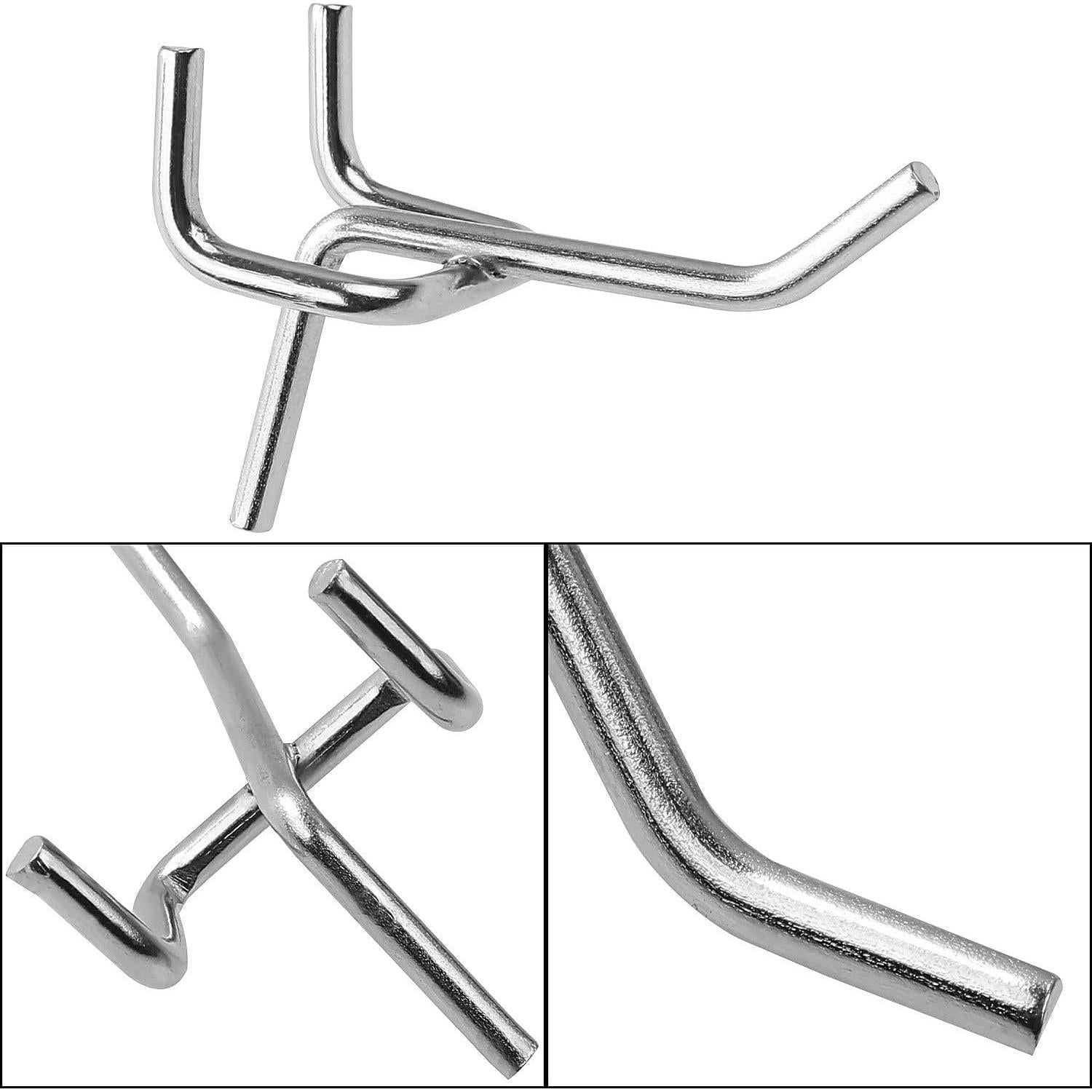 Ganchos de Metal JMIATRY 100 Pcs para Tablero Perforado 5.08 cm