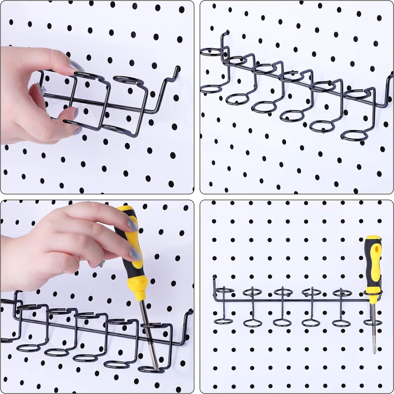 Soportes de herramientas Ripeng para tablero de clavijas, 4 piezas