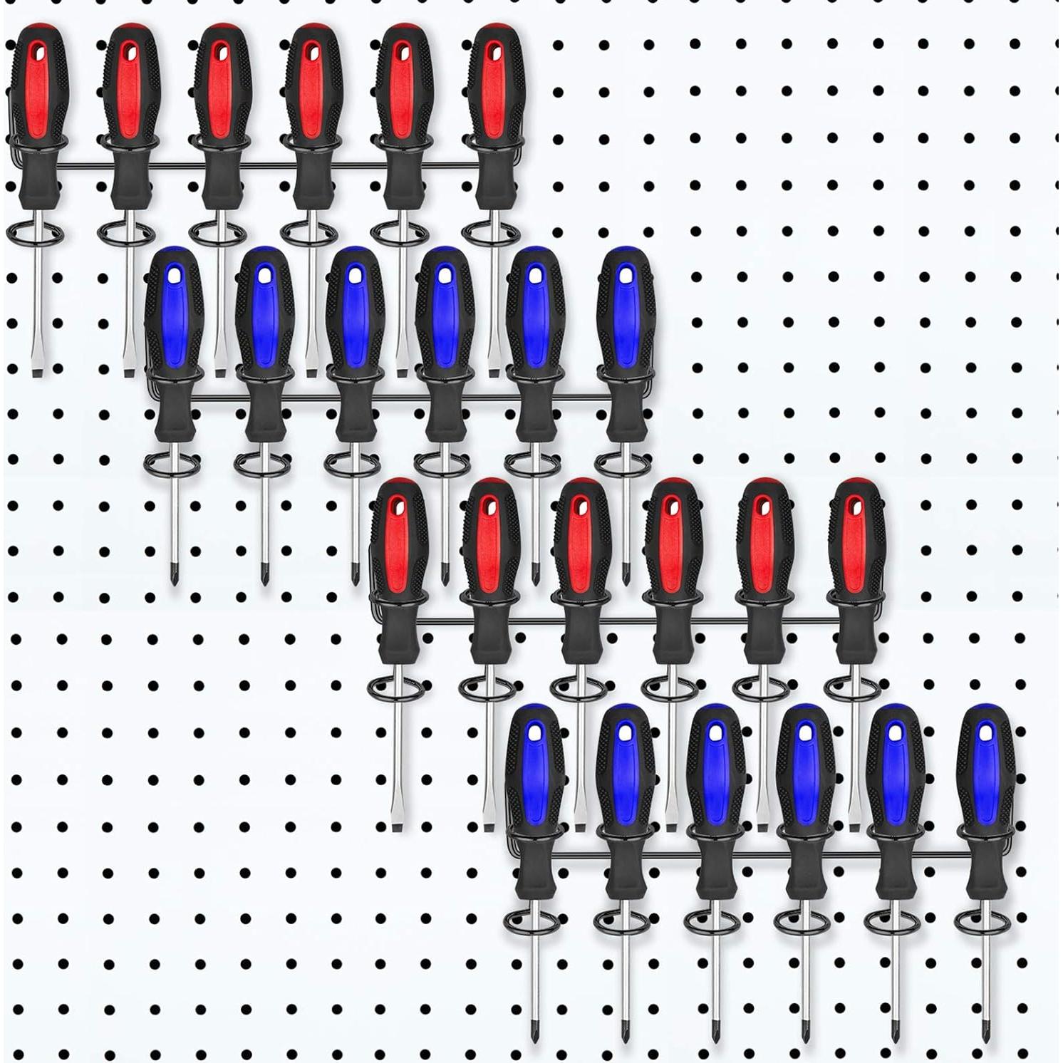 Soportes de herramientas Ripeng para tablero de clavijas, 4 piezas