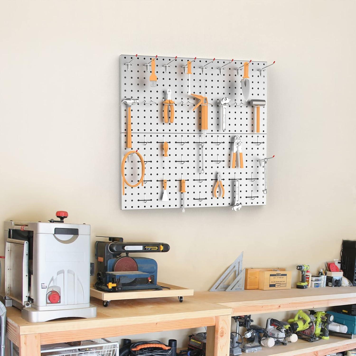 Kit de 184 Accesorios para Tablero Perforado TORACK Metal