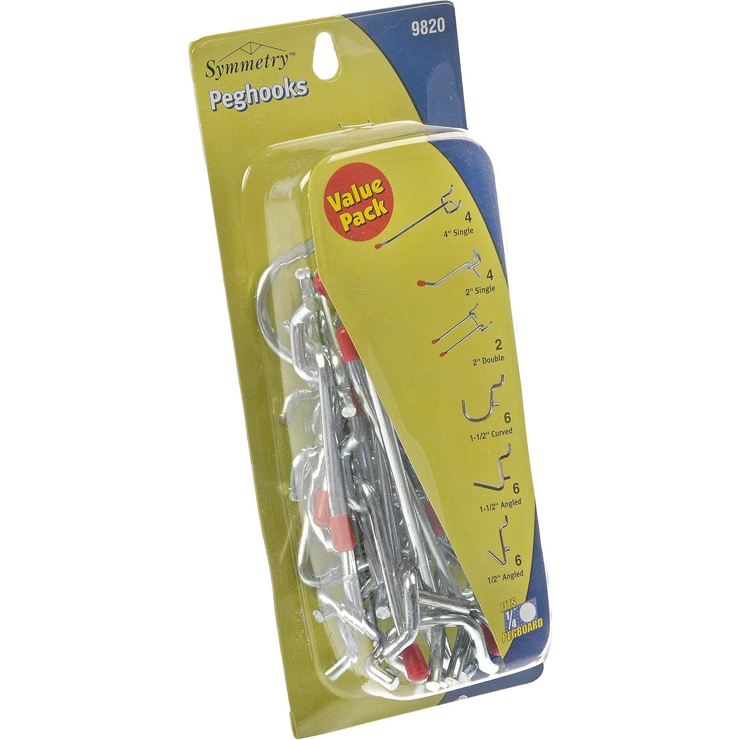 Ganchos para Tablero de Clavos Dorman 28 Piezas 4-9820