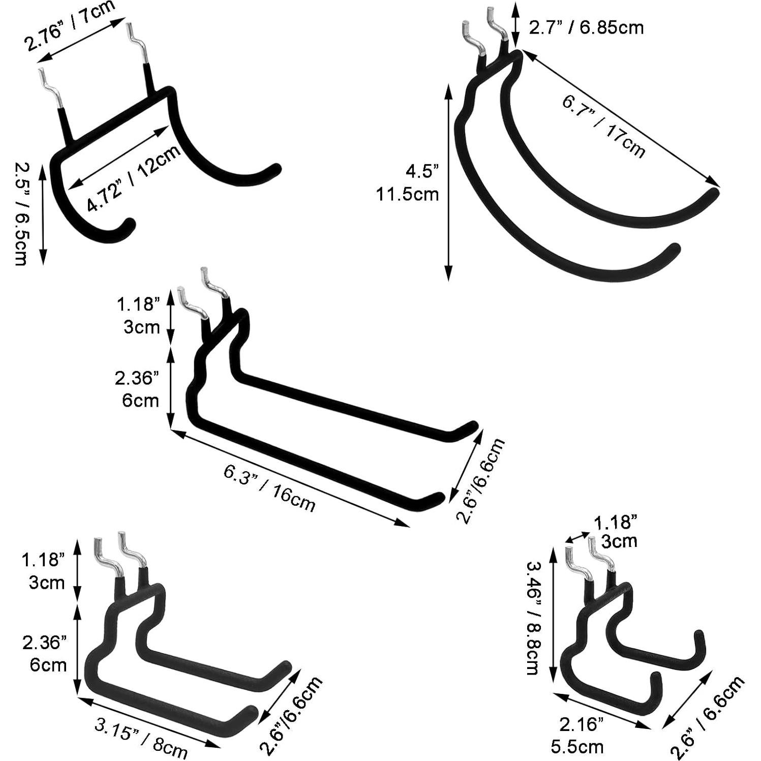 Juego de Ganchos para Tablero de Clavos LULARINE 12 Piezas