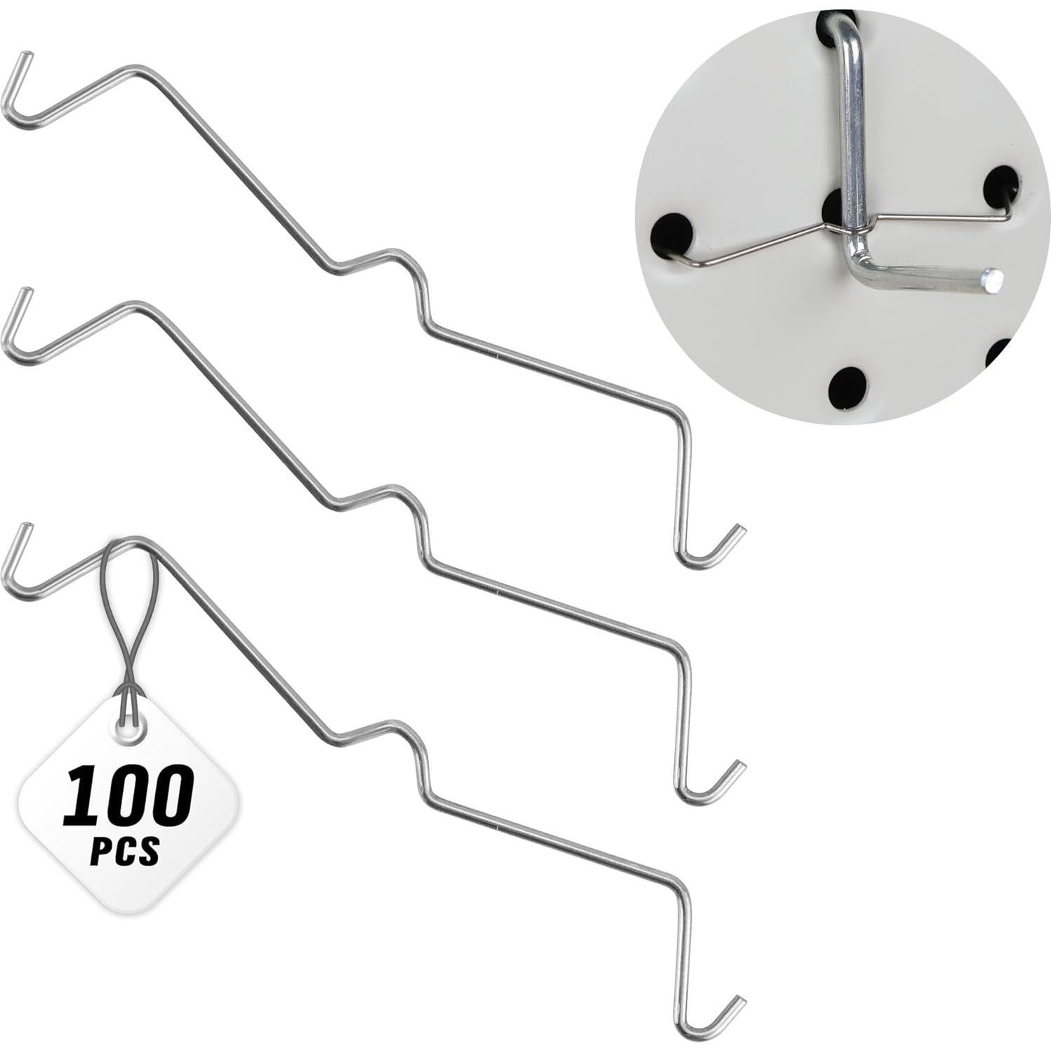 Bloques de Gancho para Tablero de Clavos HORUSDY 100 Piezas
