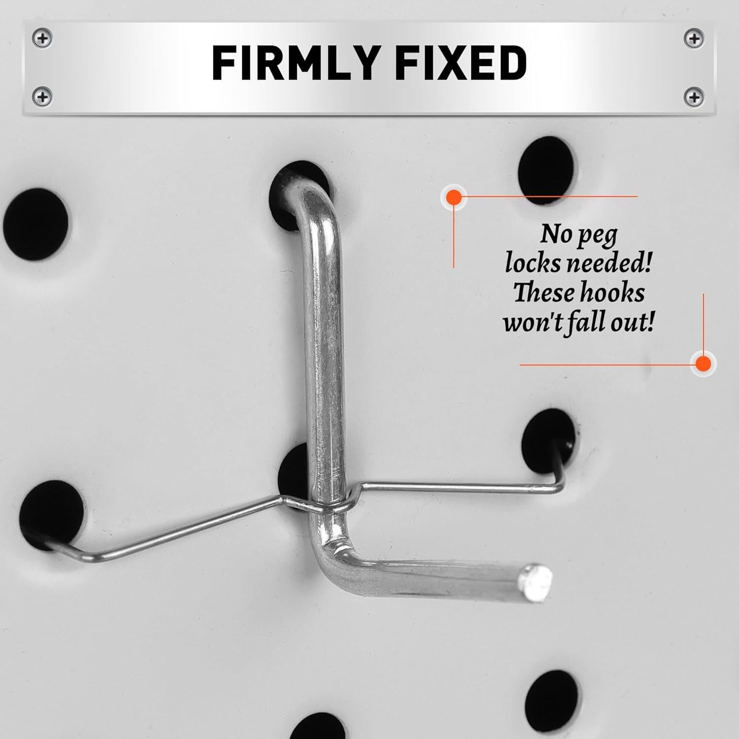 Bloques de Gancho para Tablero de Clavos HORUSDY 100 Piezas