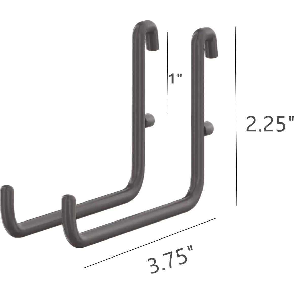 Ganchos de Tablero de Clavos DODXIAOBEUL 4 Unidades Blanco