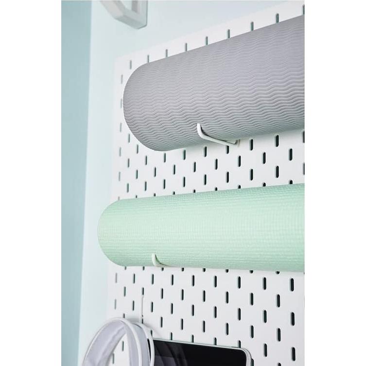 Ganchos de Tablero de Clavos DODXIAOBEUL 4 Unidades Blanco