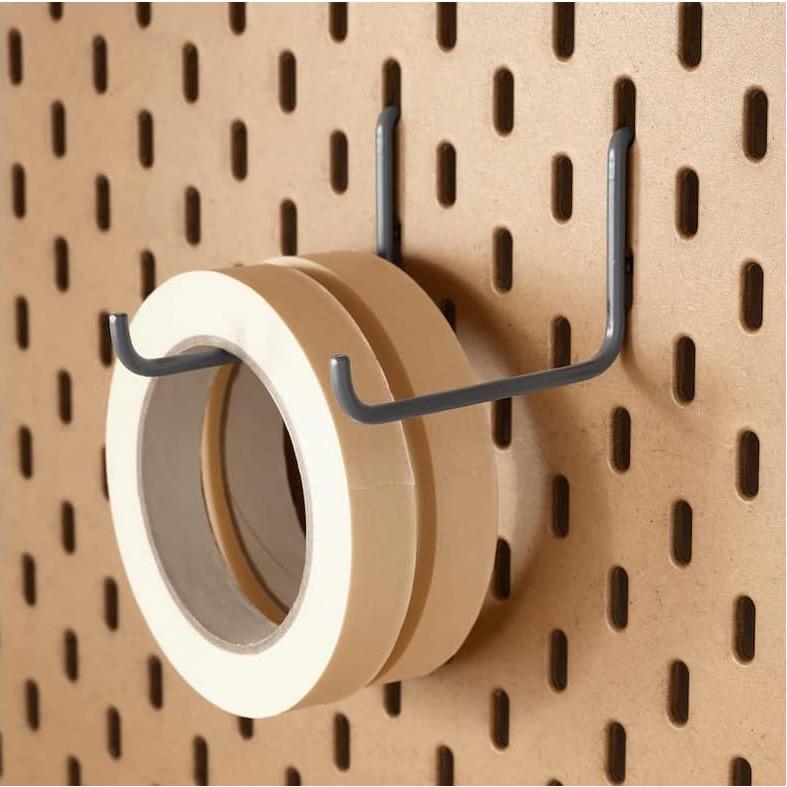 Ganchos de Tablero de Clavos DODXIAOBEUL 4 Unidades Blanco