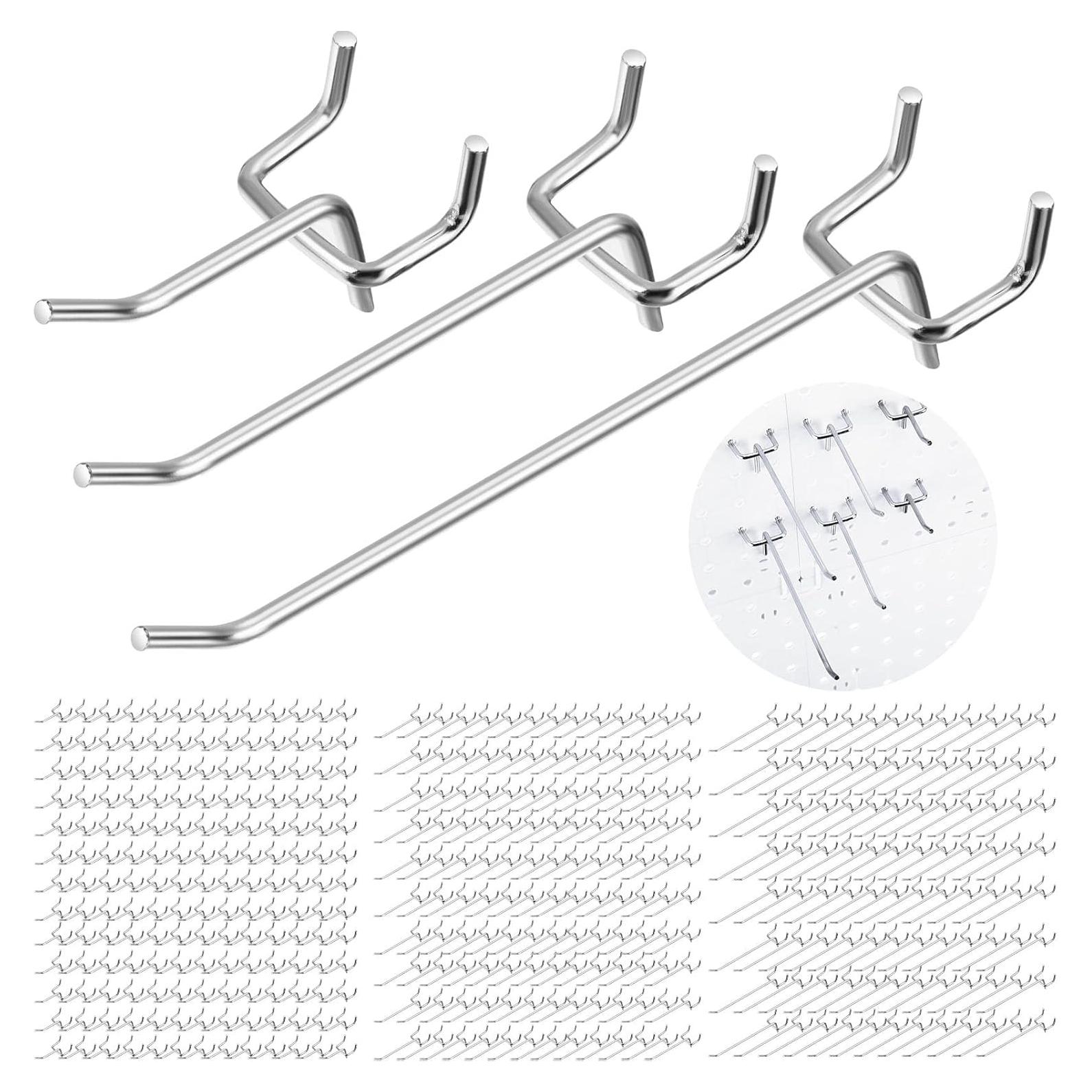 Ganchos de Acero Inoxidable Hicarer 200 Pcs para Tablero de Clavos