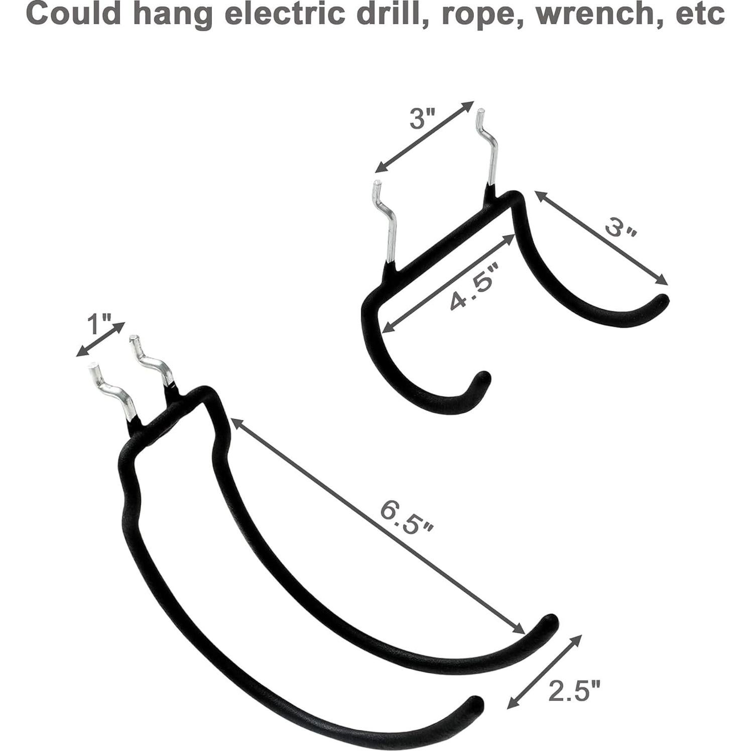 Ganchos de Tablero de Clavos FRIMOONY 12 Piezas Alta Resistencia